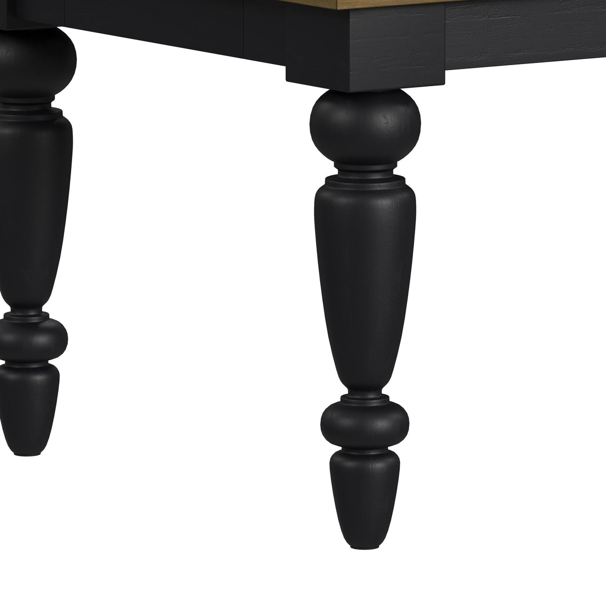 Heritage Standard Height Dining Set in Black by Elements International, view 13