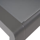 Cape Coral - Contemporary Side Table With Frosted Glass Top