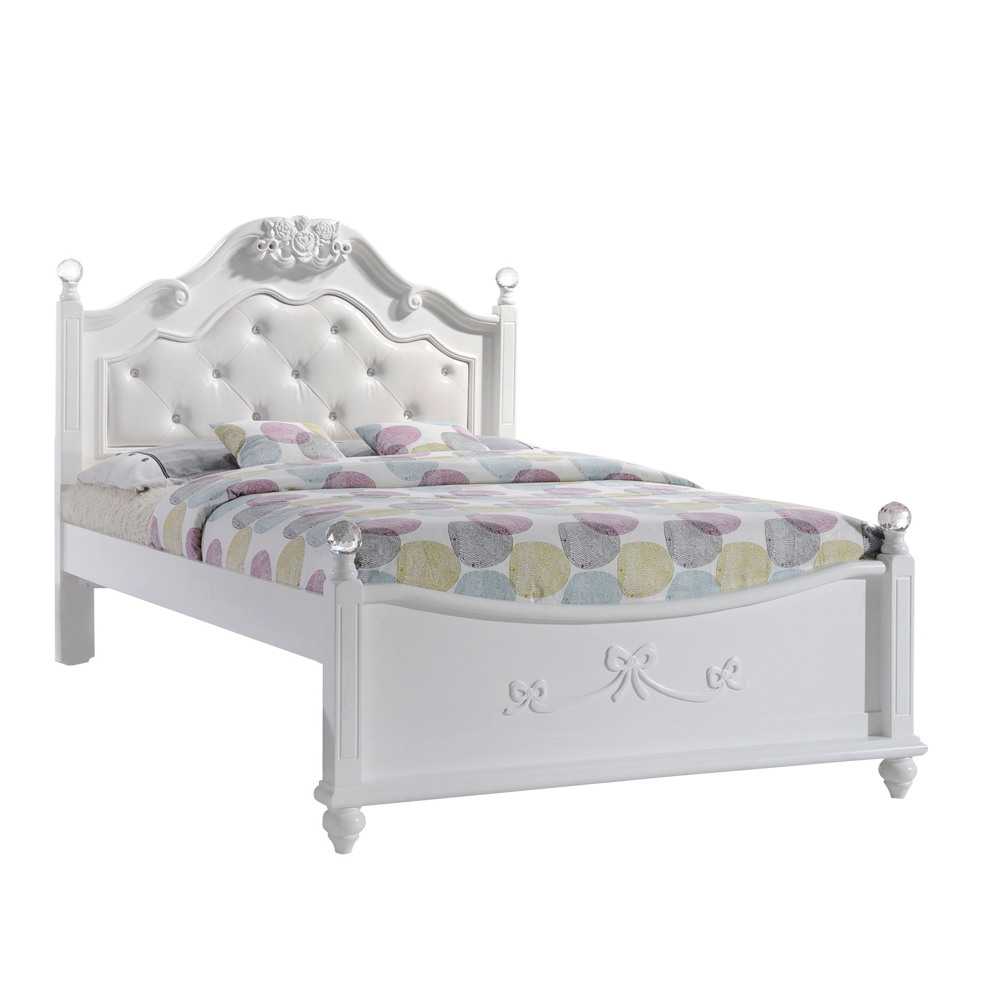 Alana Platform Bed in White by Elements International