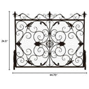 Darcie - Wrought Fireplace Screen, Ornate Design