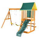Children's Playset 3 In 1 With Slide, Swings, And Climber