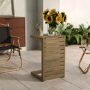 Aluminum Outdoor C - Shaped Side Table For Patio