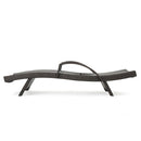 Salem - Contemporary Wicker Chaise Lounge With Arm, Weather Resistant