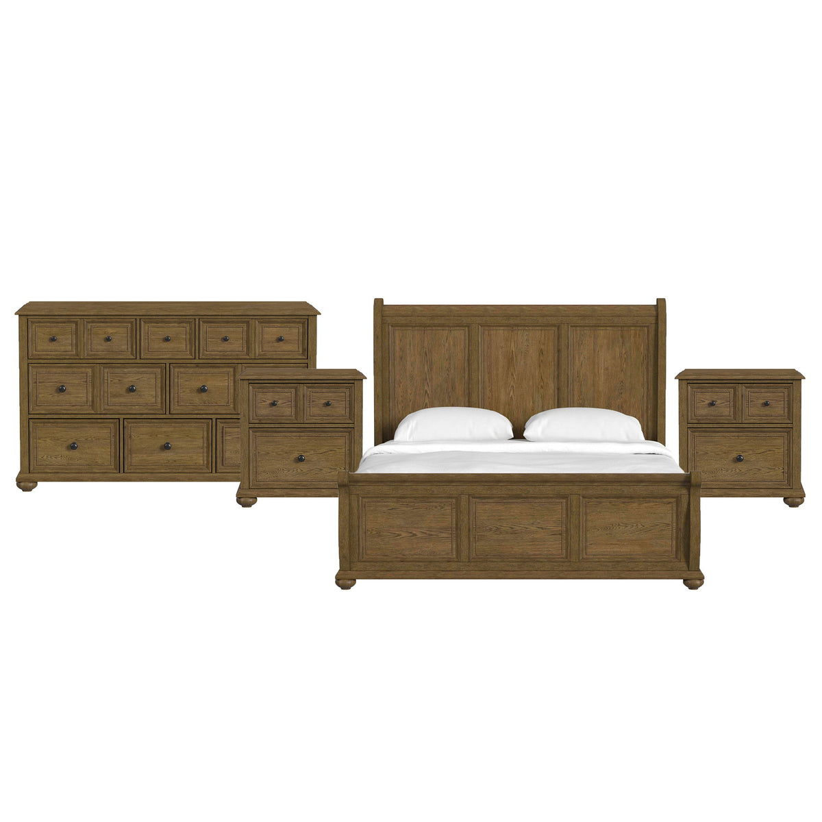 Heritage Sleigh Bedroom Set in Black by Elements International, view 3