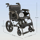 Lightweight Foldable Transport Wheelchair For Adults,Square Tube Design