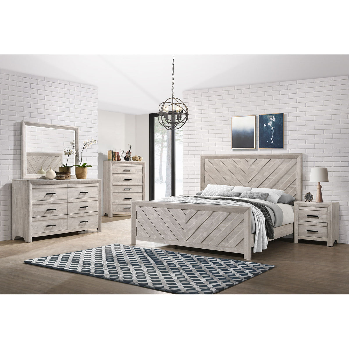 Eleanor Bed in Dark Gray by Elements International, view 12