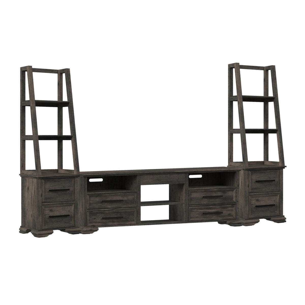 Park Ridge Entertainment Unit in Dark Gray by Elements International, view 9