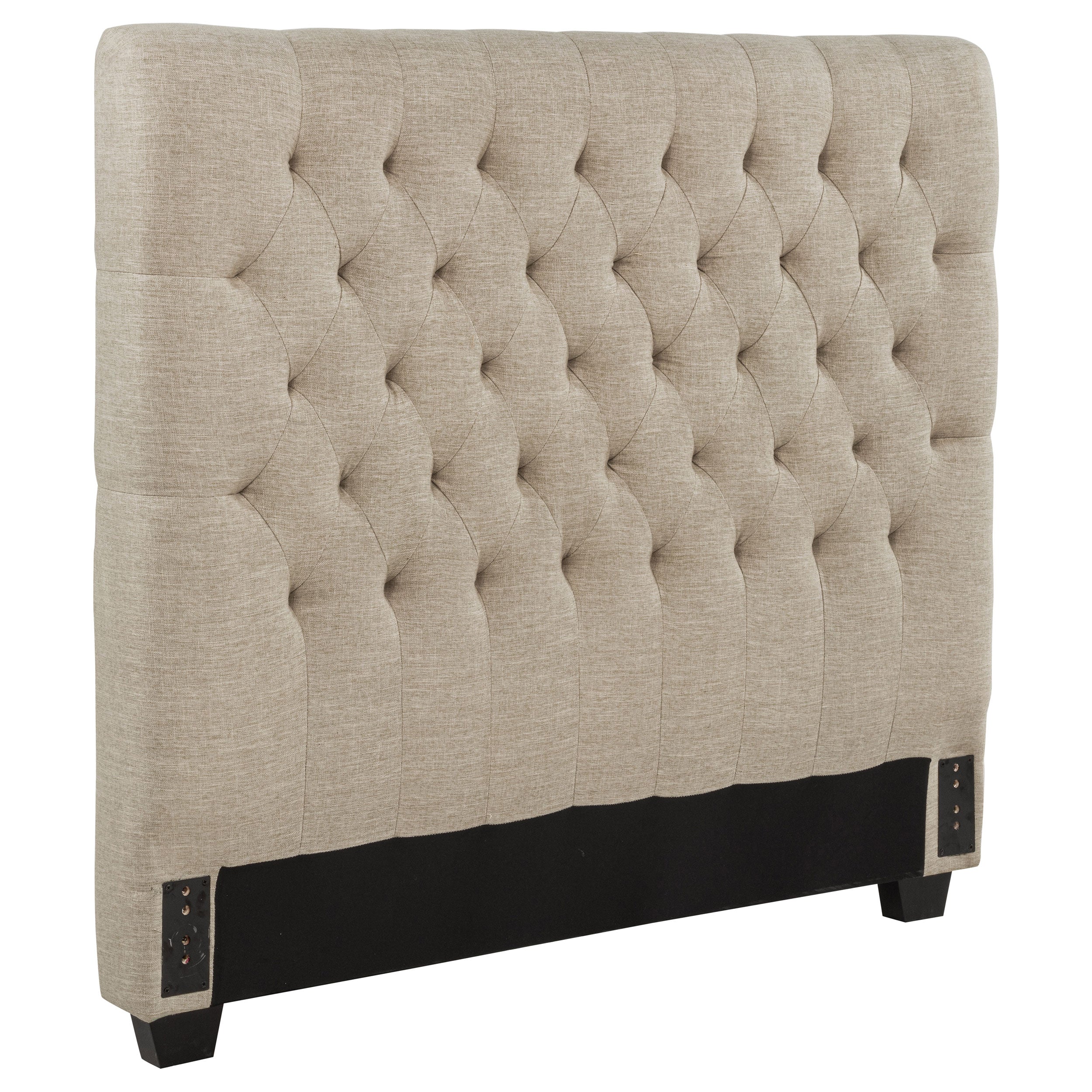 Chloe Upholstered Full Panel Headboard Oatmeal — view 2