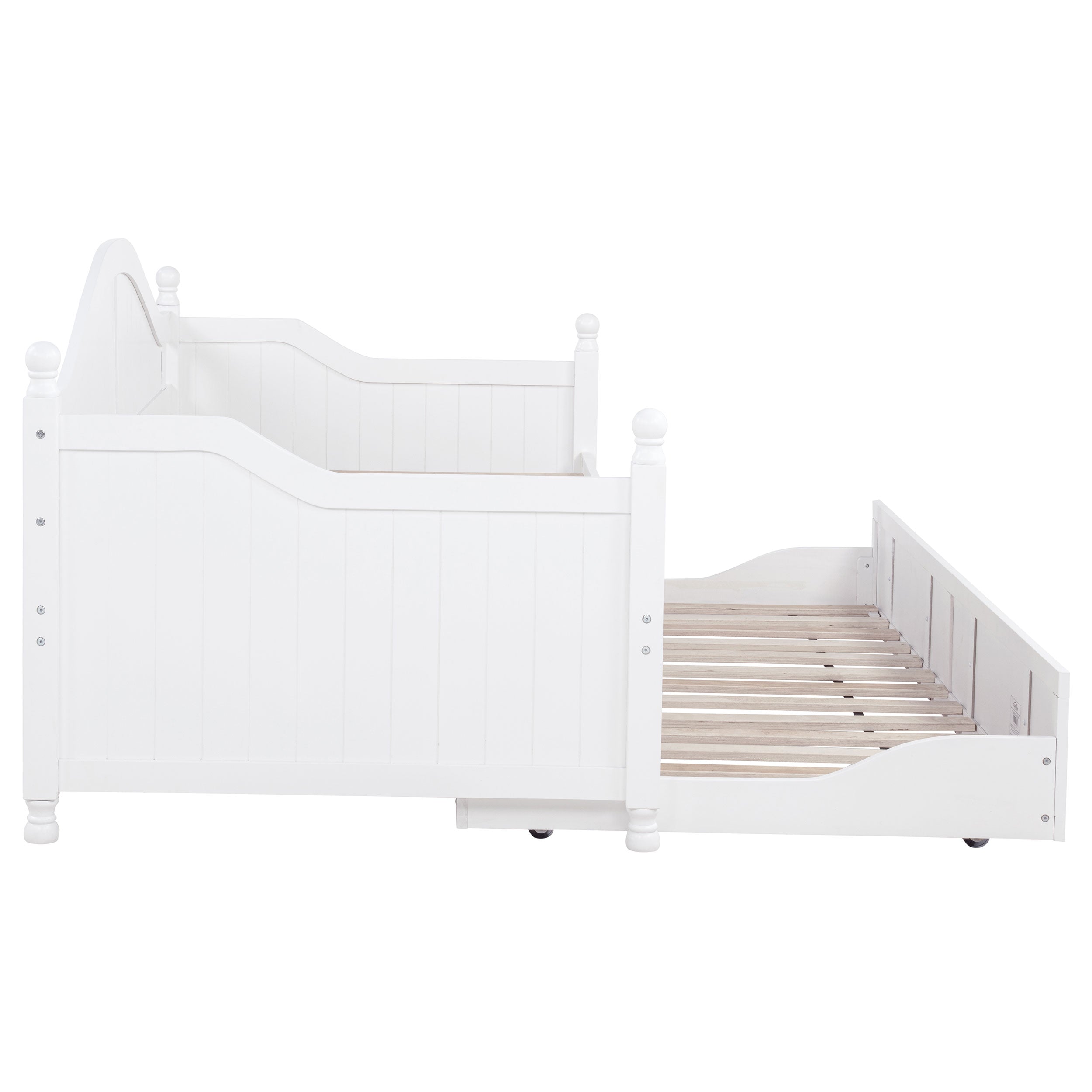 Julie Ann Wood Twin Daybed with Trundle White — view 8