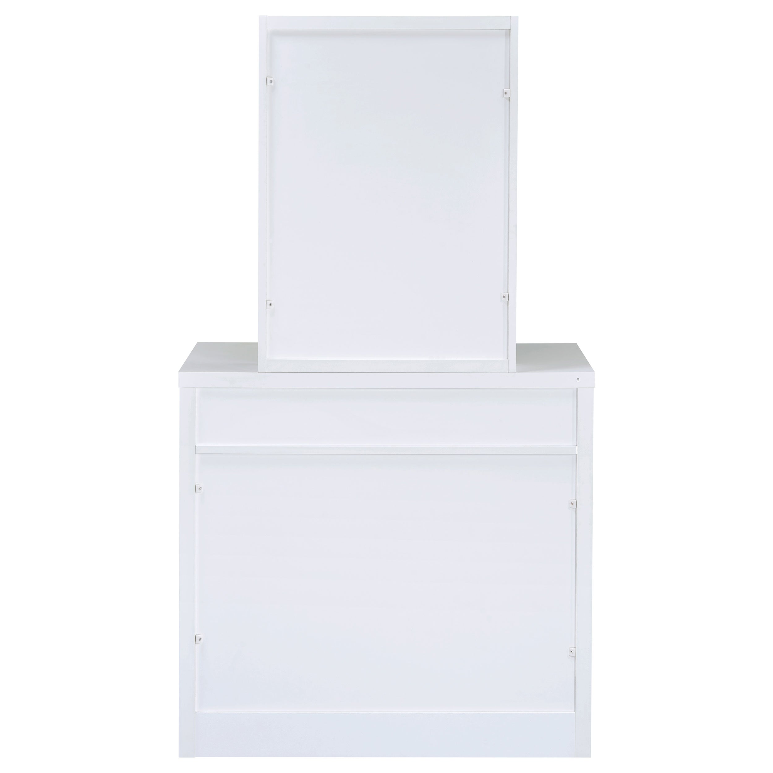 Harvey Vanity Set with Lift-Top Stool White — view 9