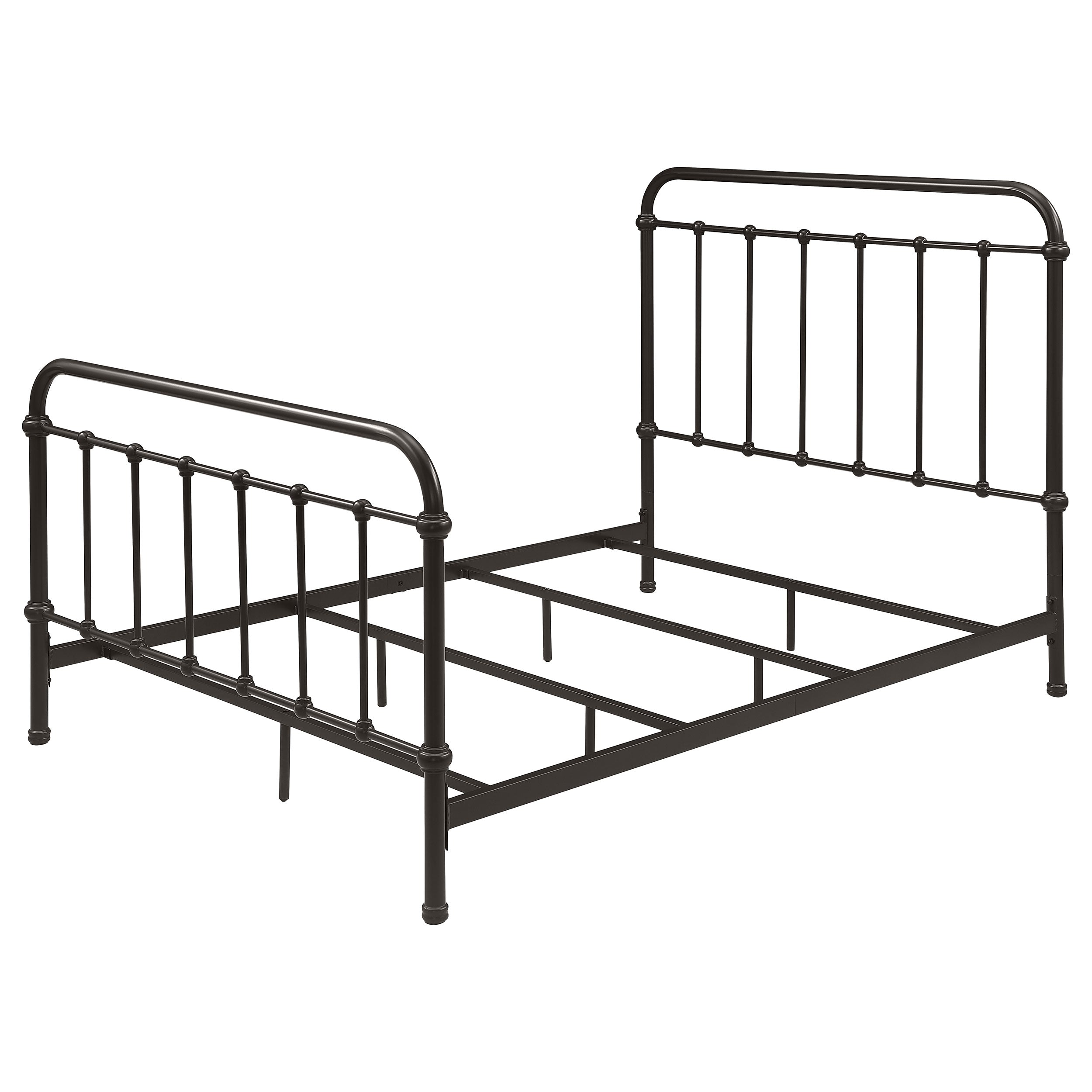 Livingston Metal Full Open Frame Bed Dark Bronze — view 4