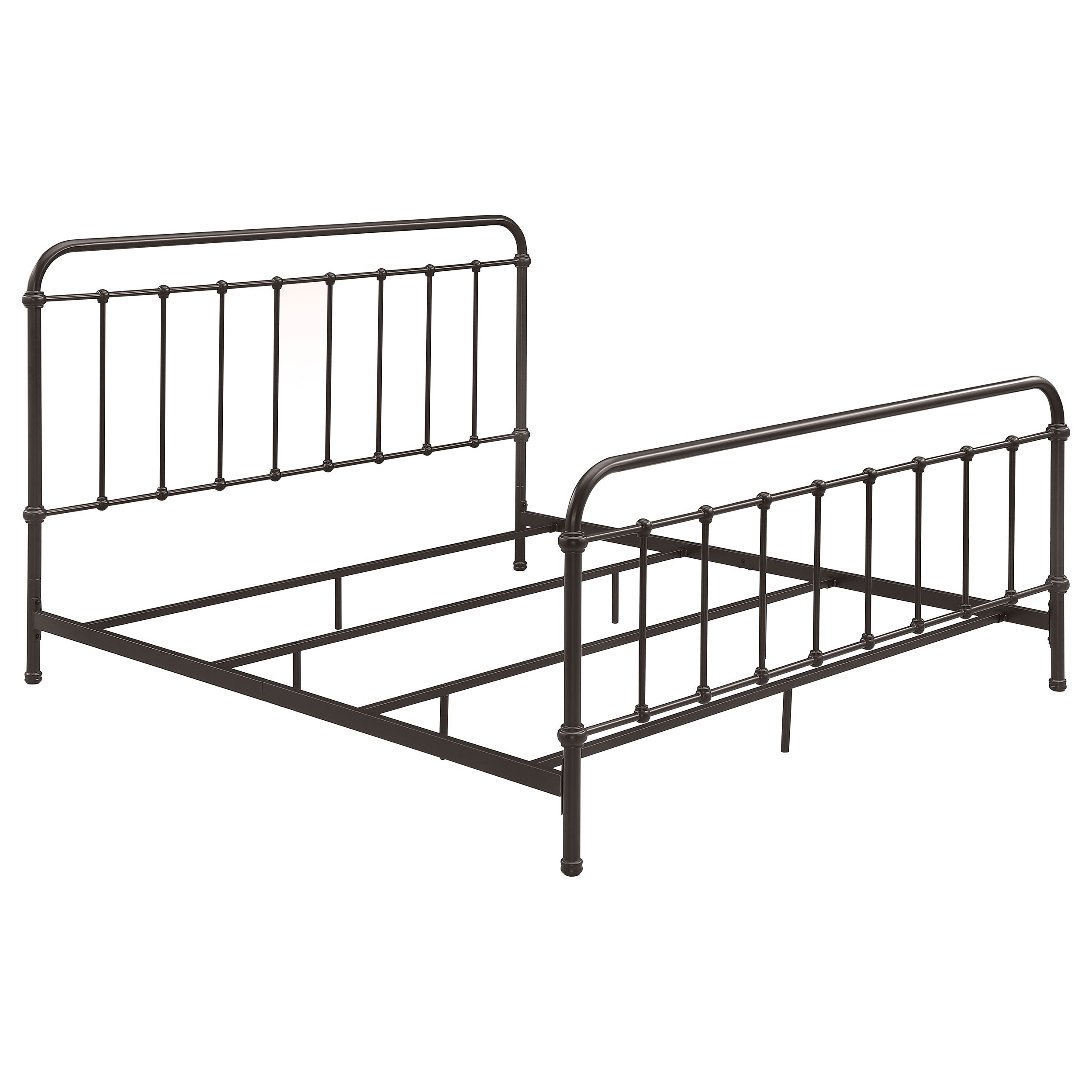 Livingston Metal Eastern King Open Frame Bed Dark Bronze — view 1