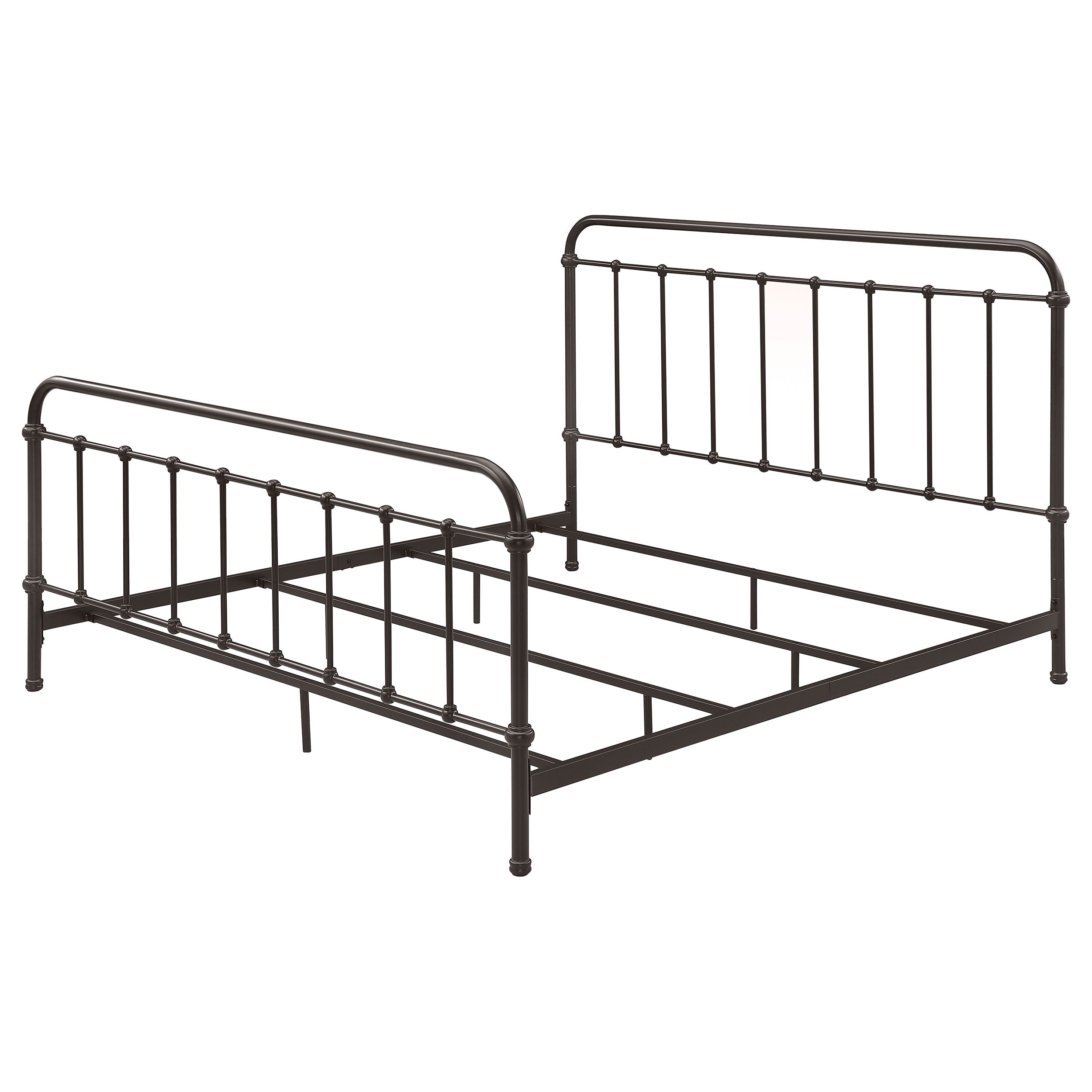 Livingston Metal Eastern King Open Frame Bed Dark Bronze — view 4