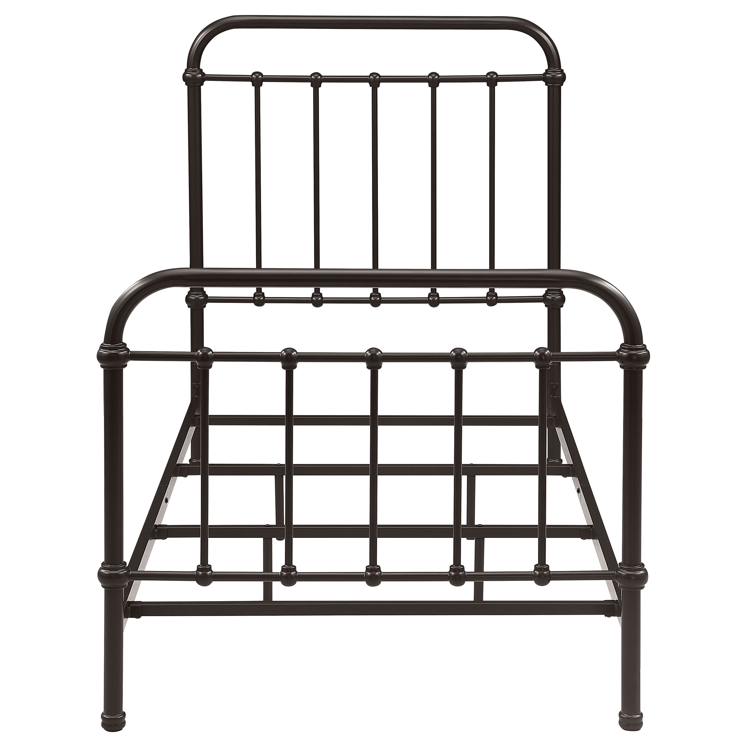 Livingston Metal Twin Open Frame Bed Dark Bronze — view 3