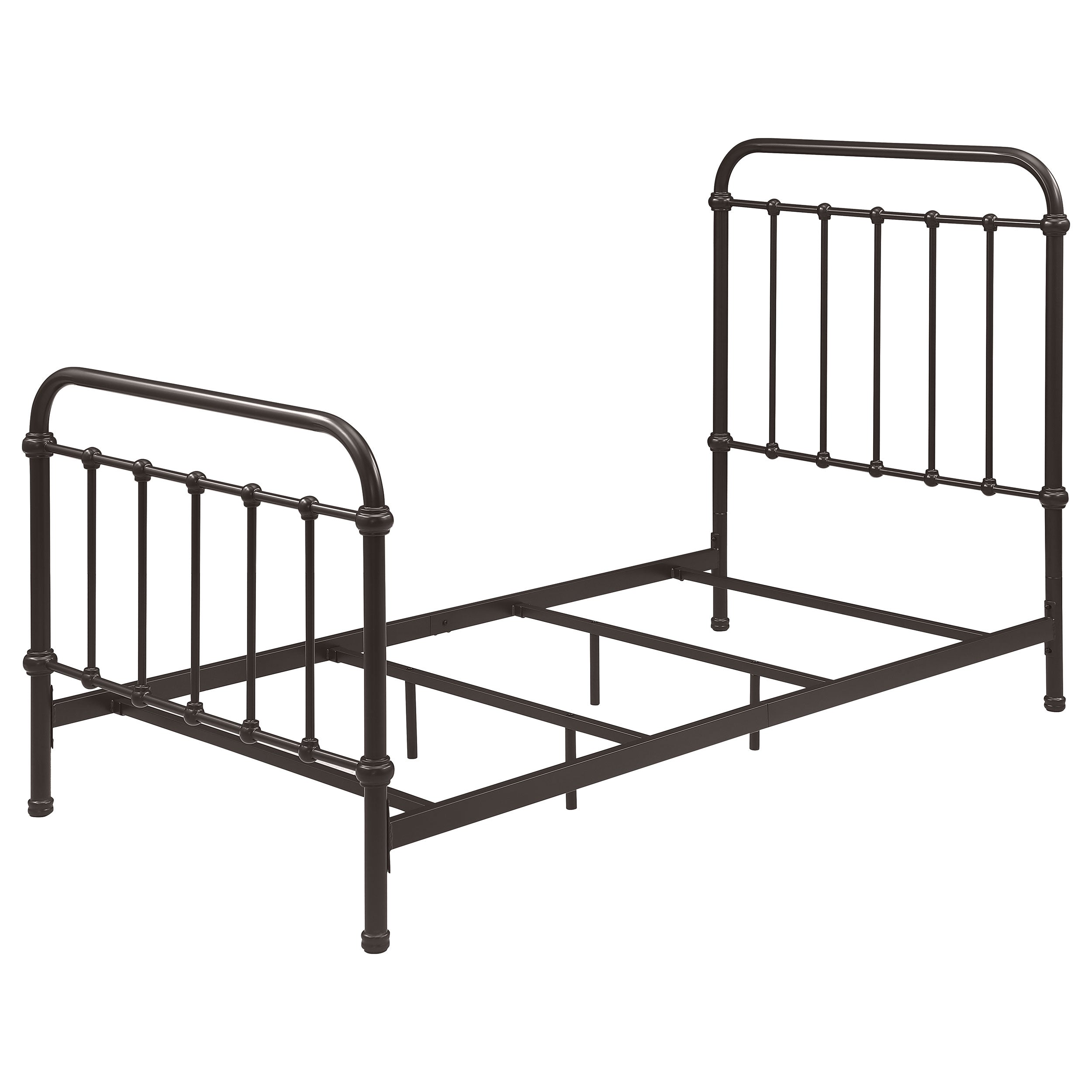 Livingston Metal Twin Open Frame Bed Dark Bronze — view 4