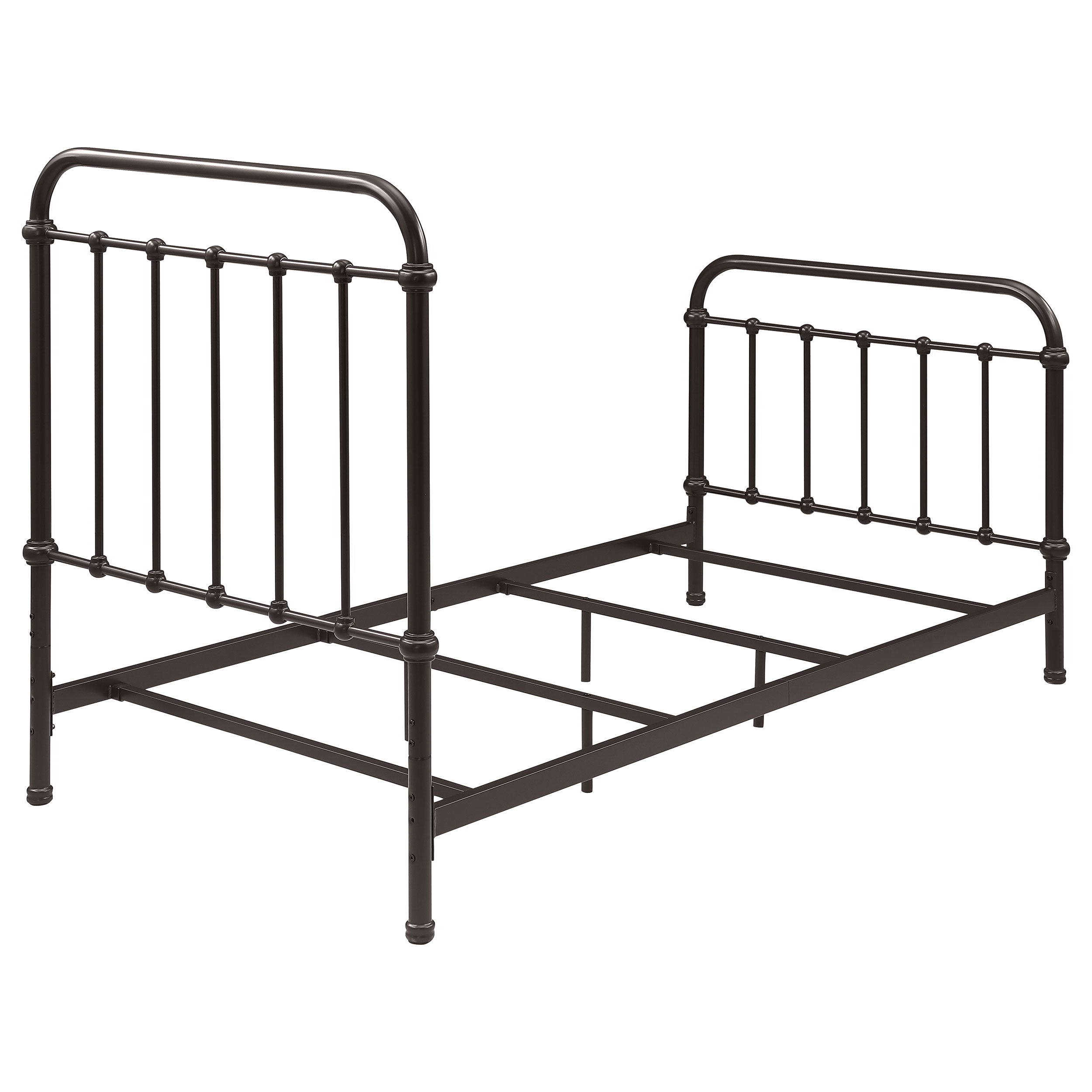 Livingston Metal Twin Open Frame Bed Dark Bronze — view 7
