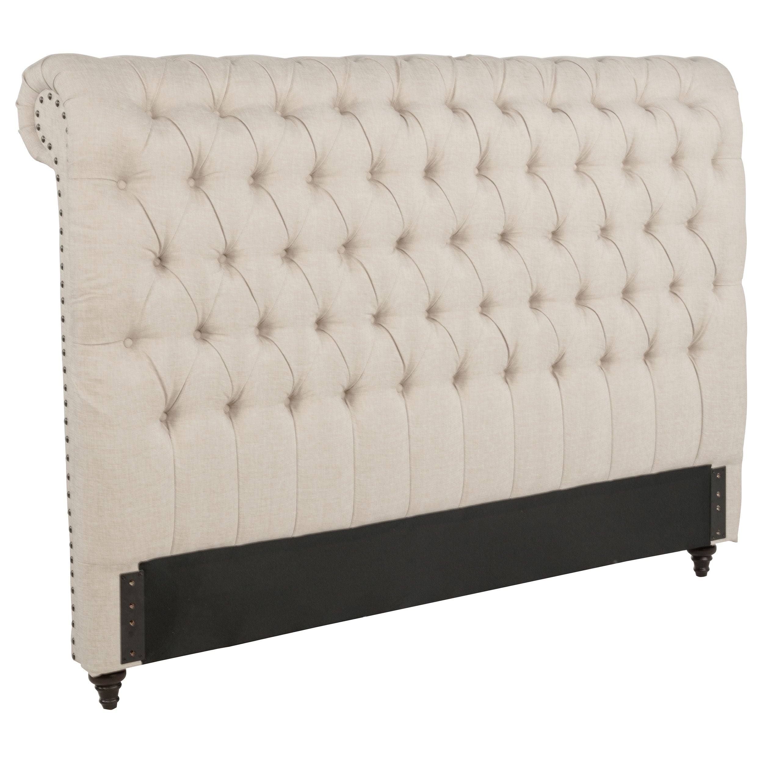 Devon 57-inch Upholstered Full Headboard Beige — view 1