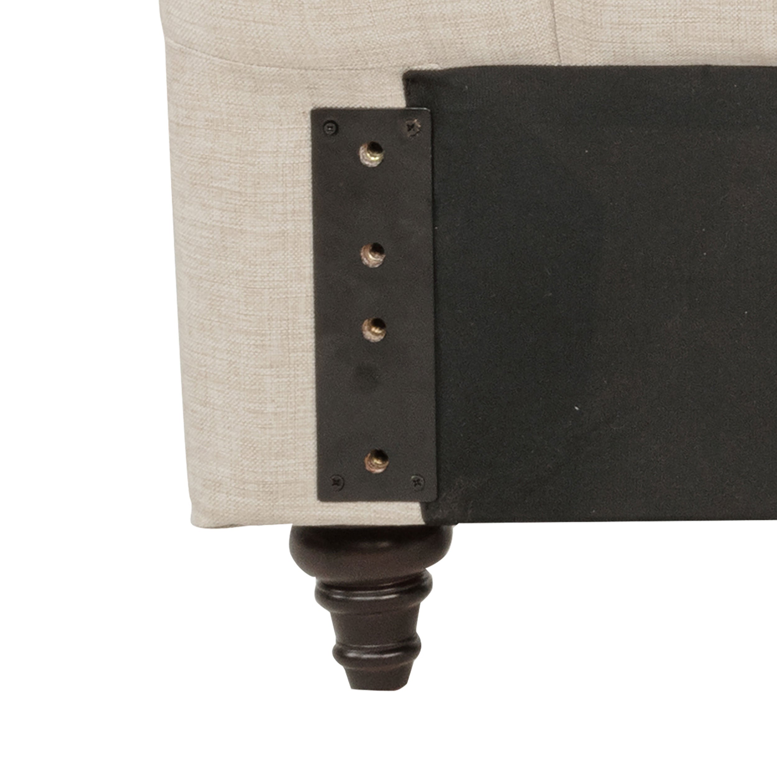 Devon 57-inch Upholstered Queen Headboard Beige — view 5