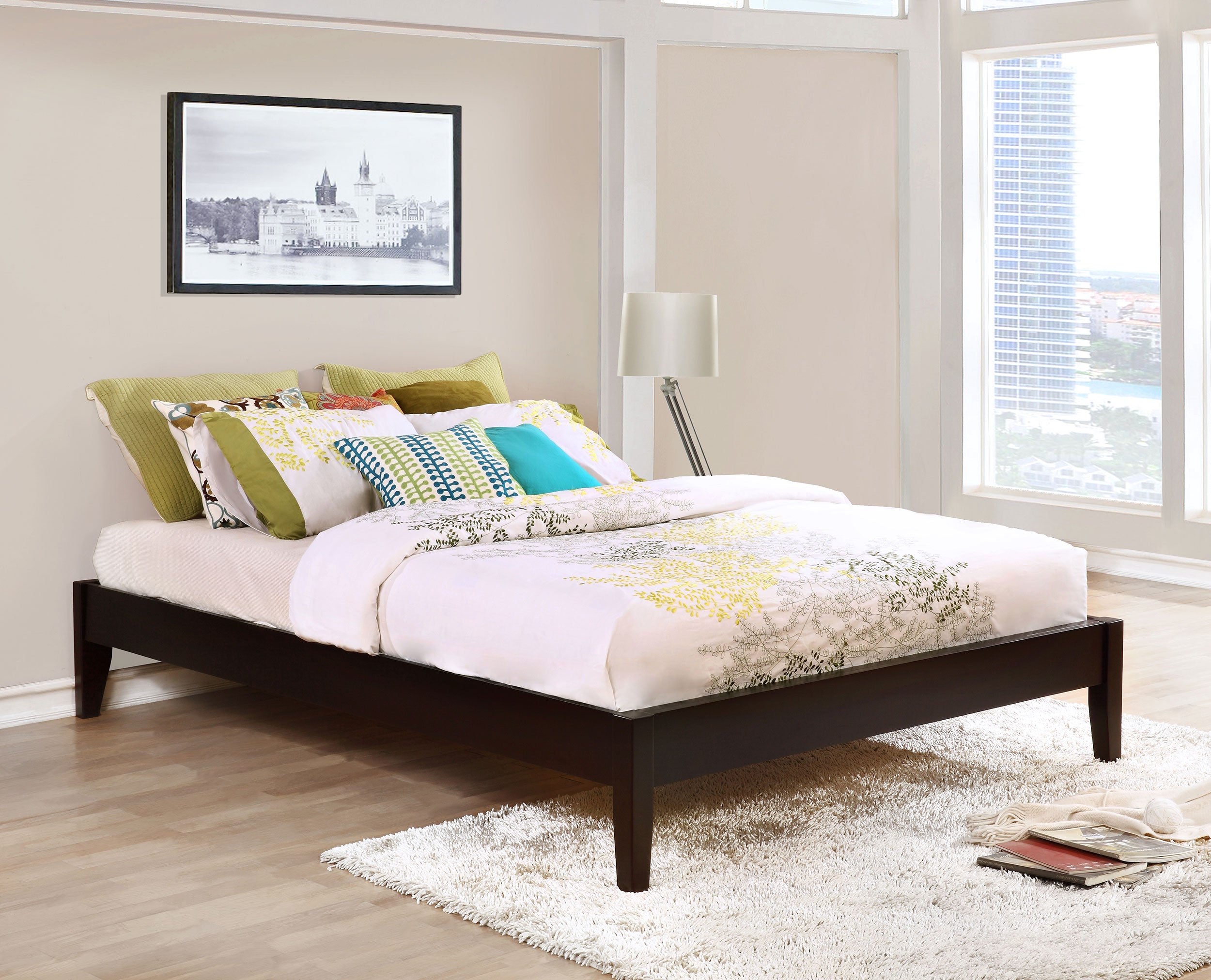 Hounslow Queen Universal Platform Bed Cappuccino — view 2
