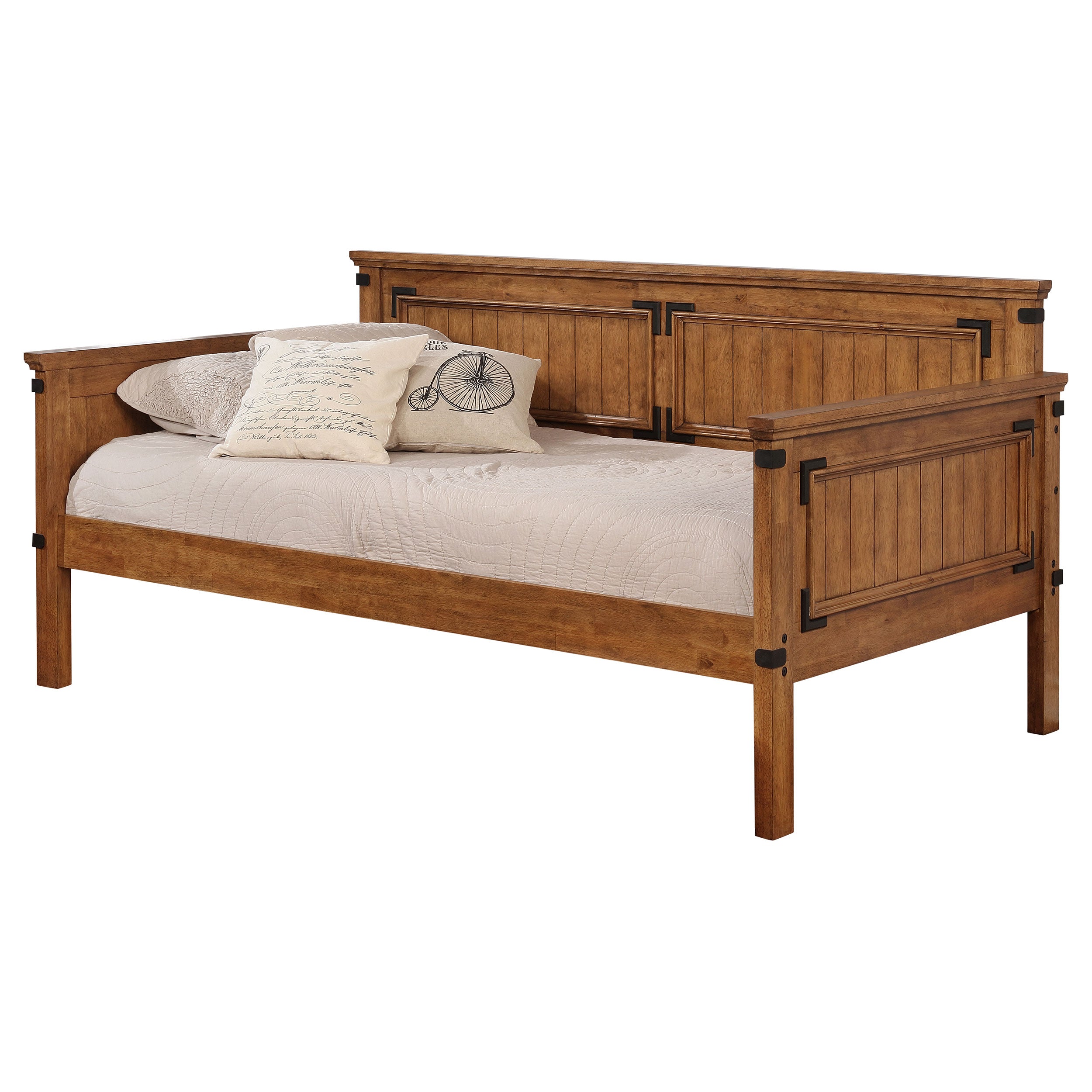 Oakdale Wood Twin Daybed Rustic Honey — view 1
