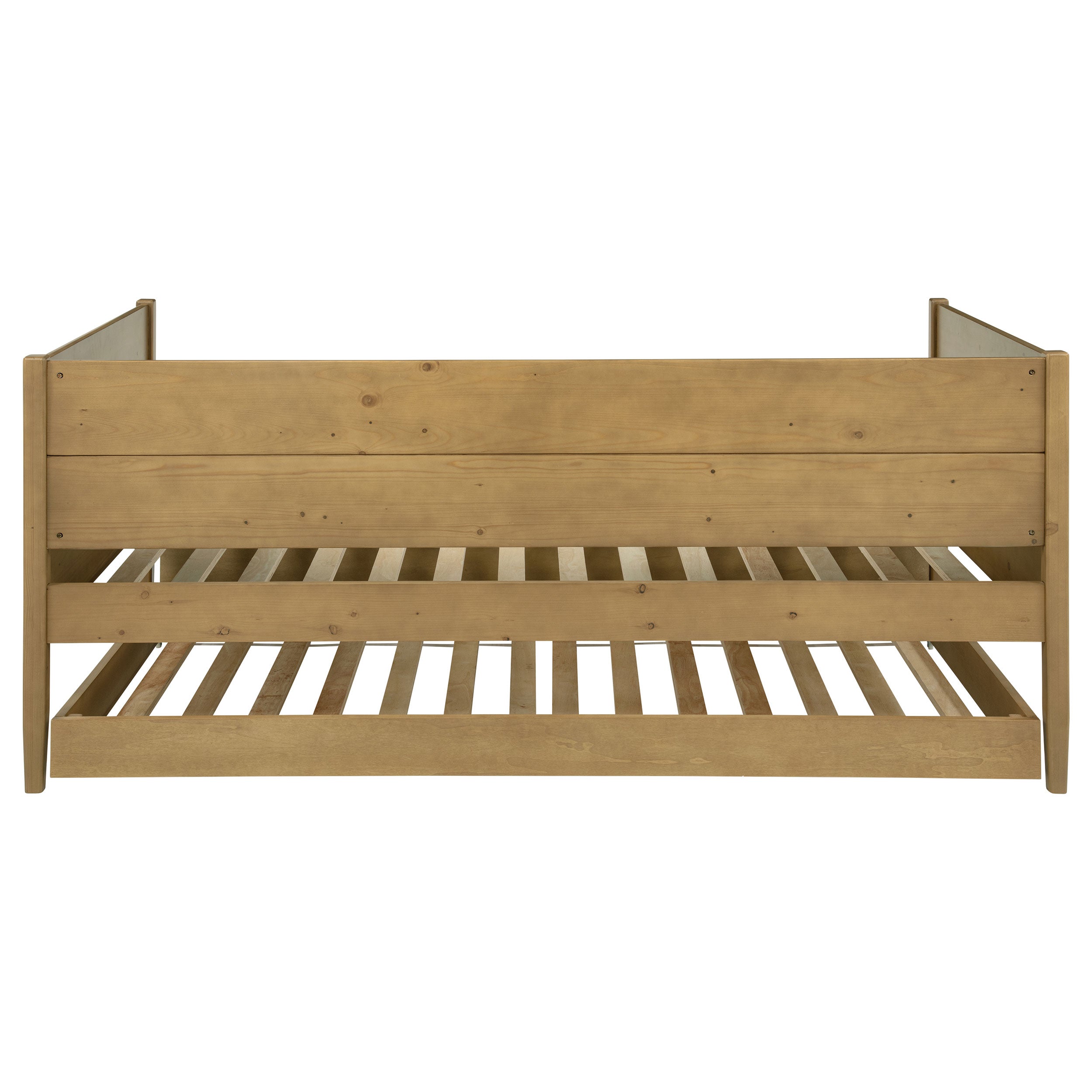 Calinda Wood Twin Daybed With Trundle Natural — view 10