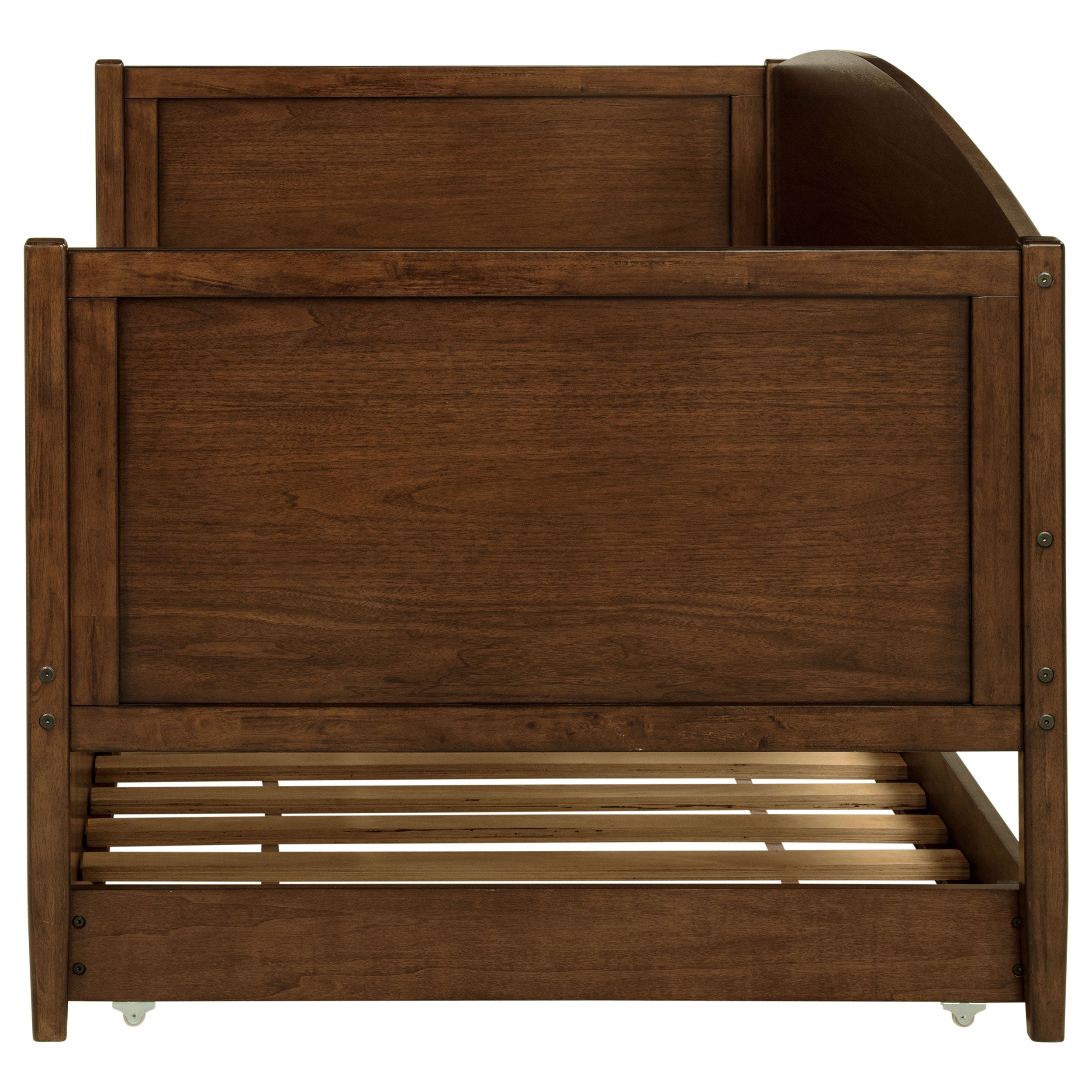 Bozeman Wood Twin Daybed With Trundle Medium Walnut — view 7