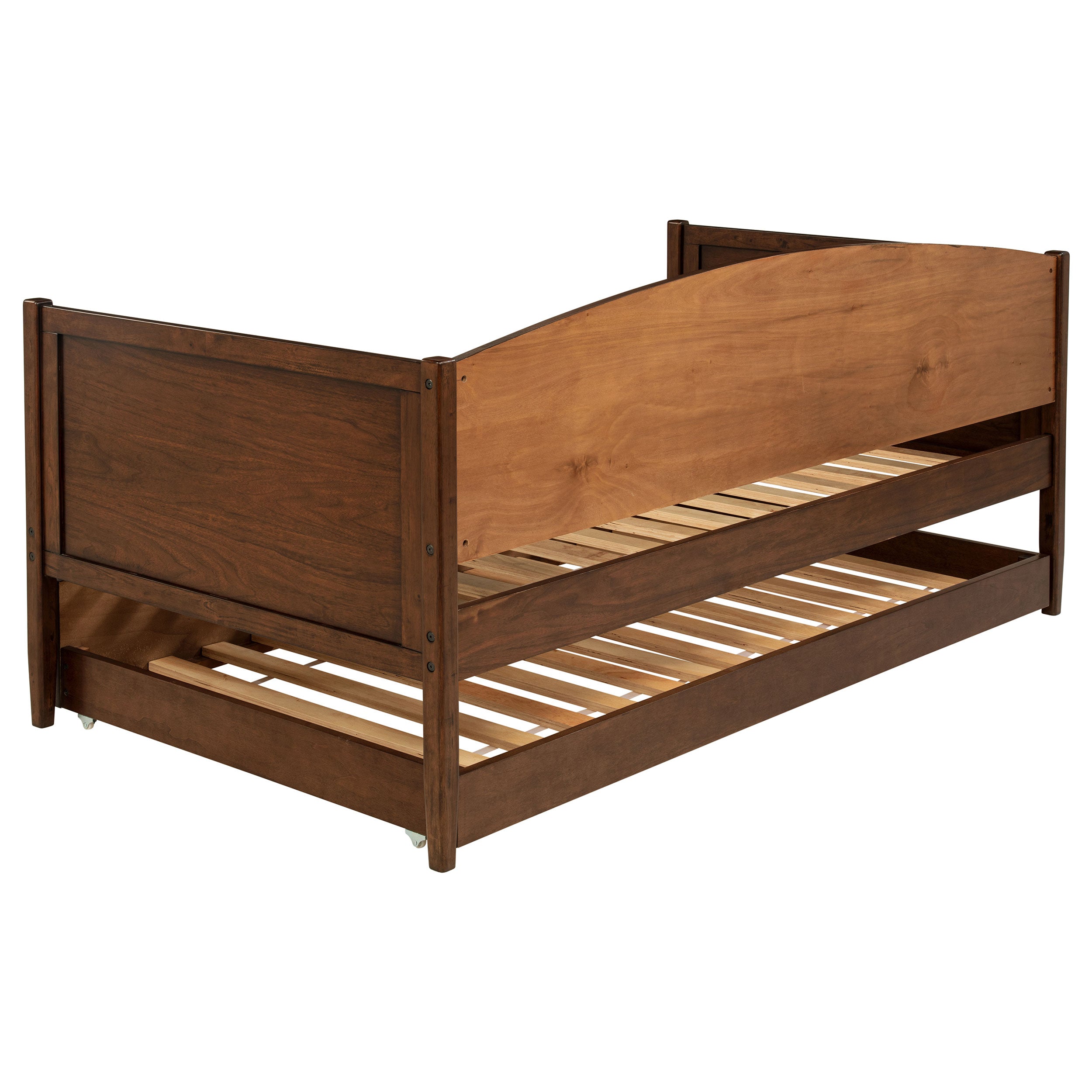 Bozeman Wood Twin Daybed With Trundle Medium Walnut — view 8