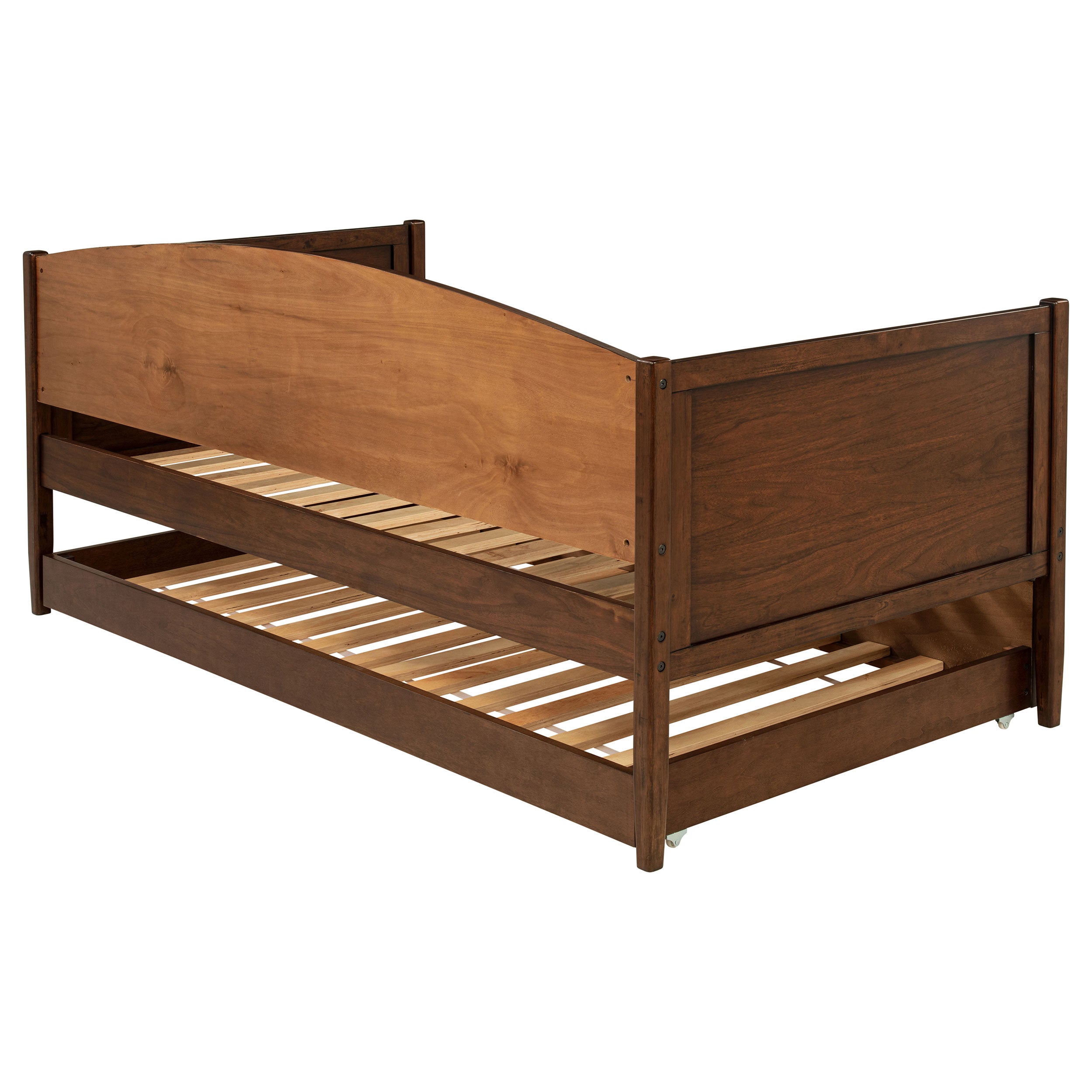 Bozeman Wood Twin Daybed With Trundle Medium Walnut — view 12