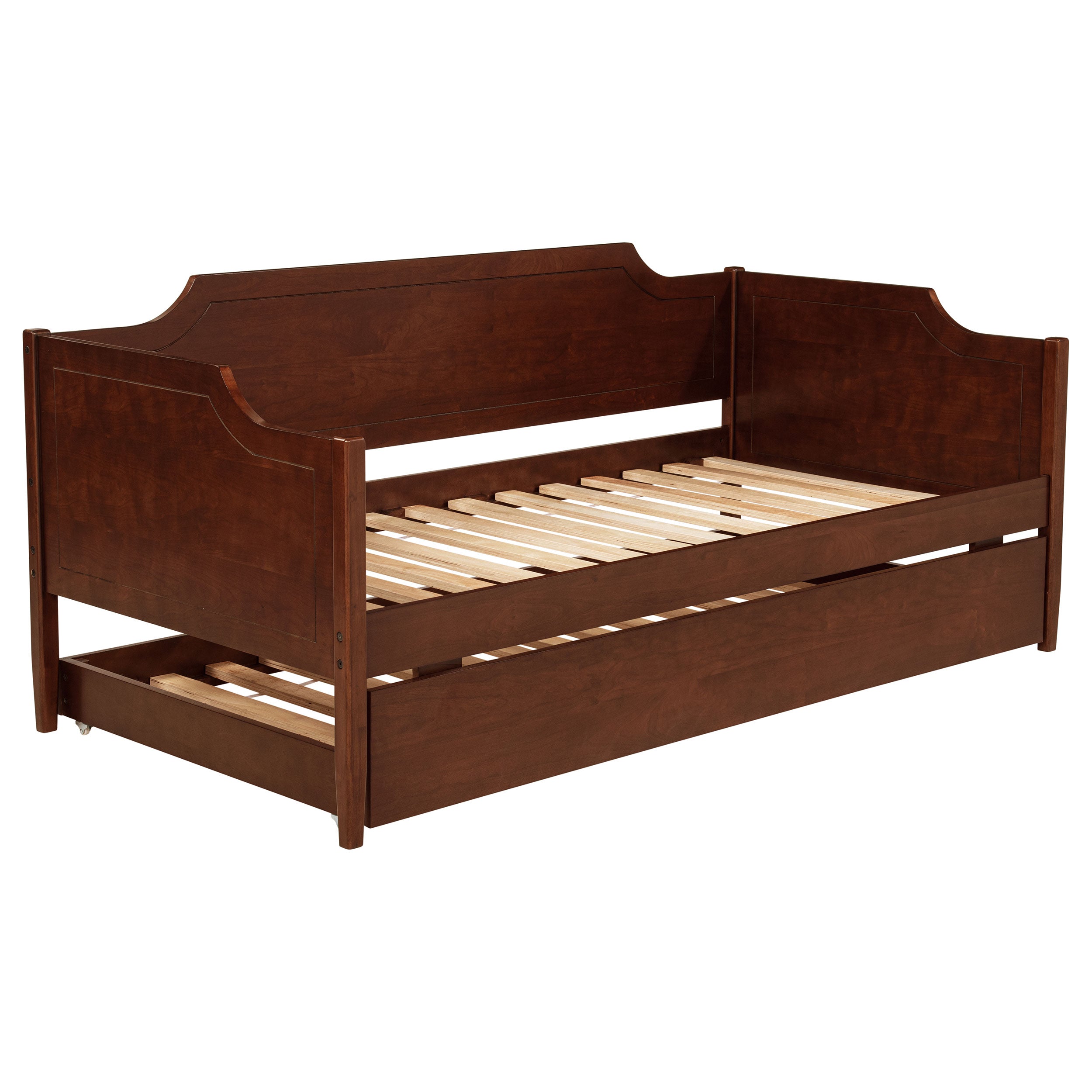 Redding Wood Twin Daybed With Trundle Cherry — view 4
