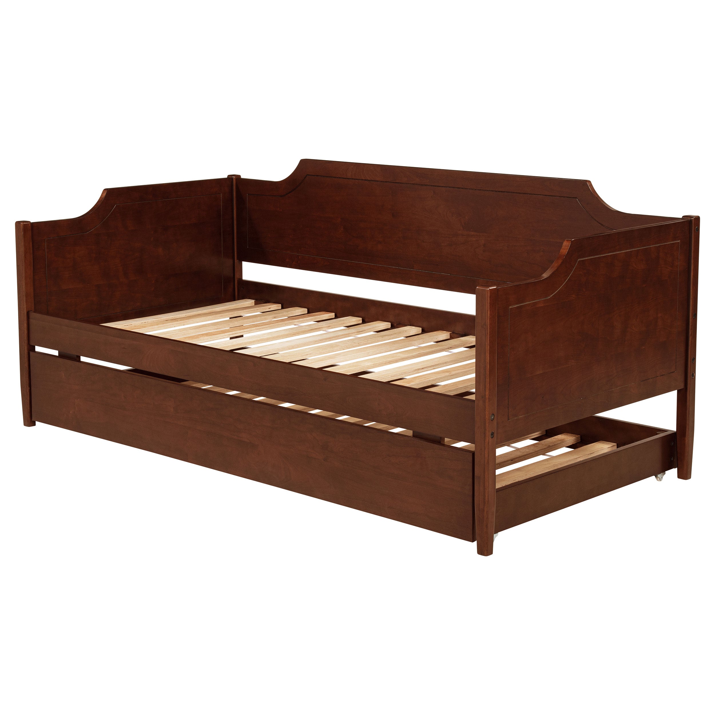 Redding Wood Twin Daybed With Trundle Cherry — view 6
