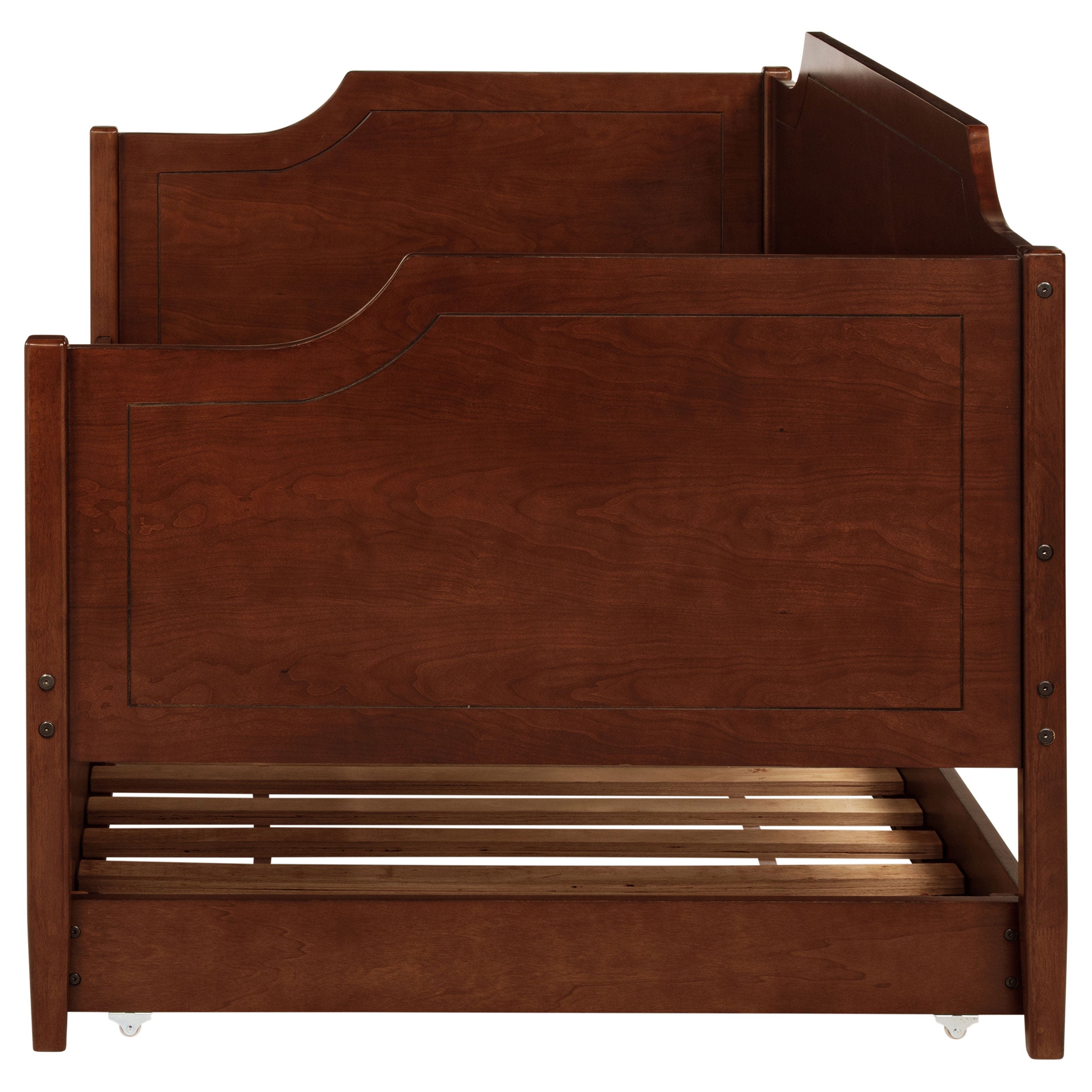 Redding Wood Twin Daybed With Trundle Cherry — view 7