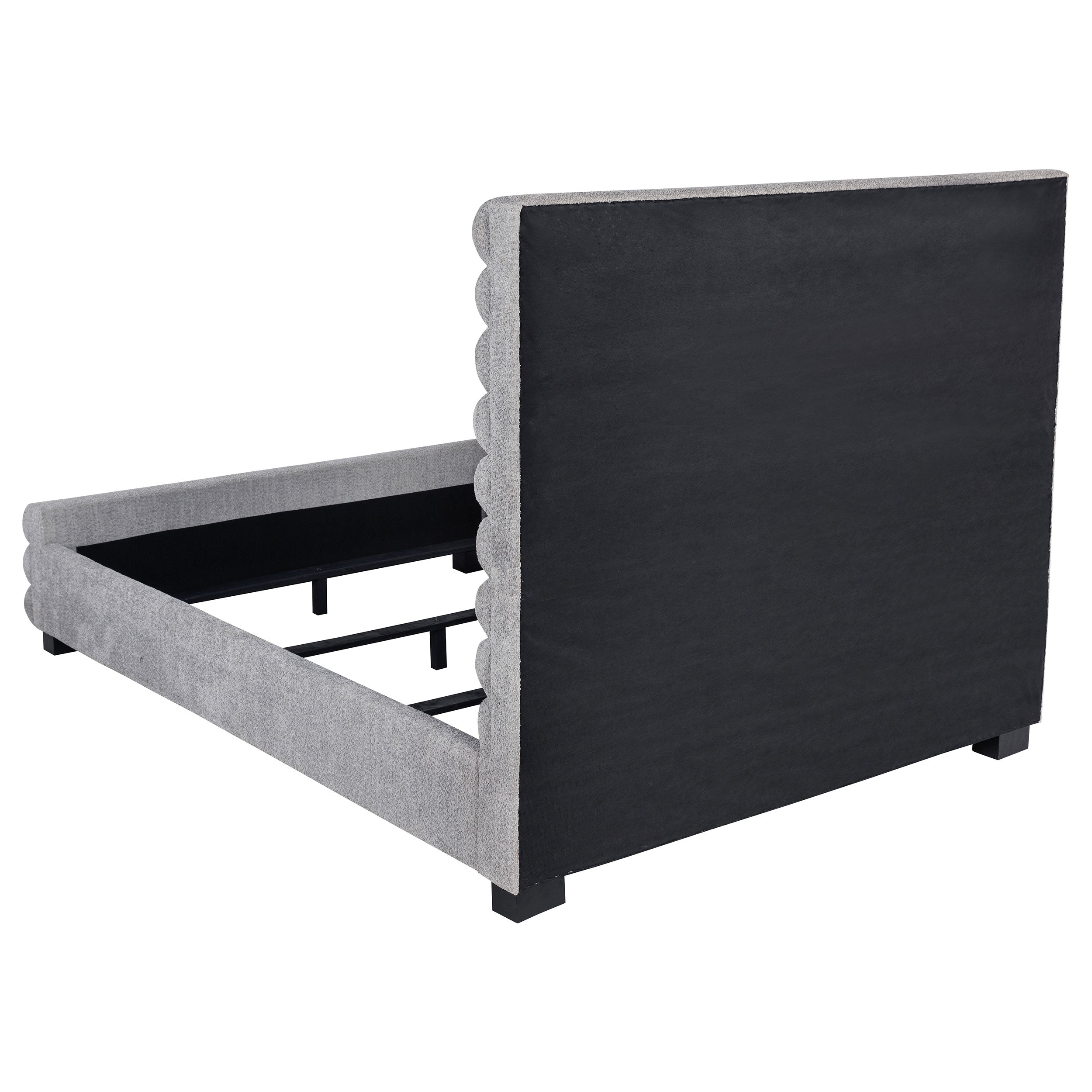 Patricia 58-inch Boucle Upholstered Queen Bed Grey — view 5