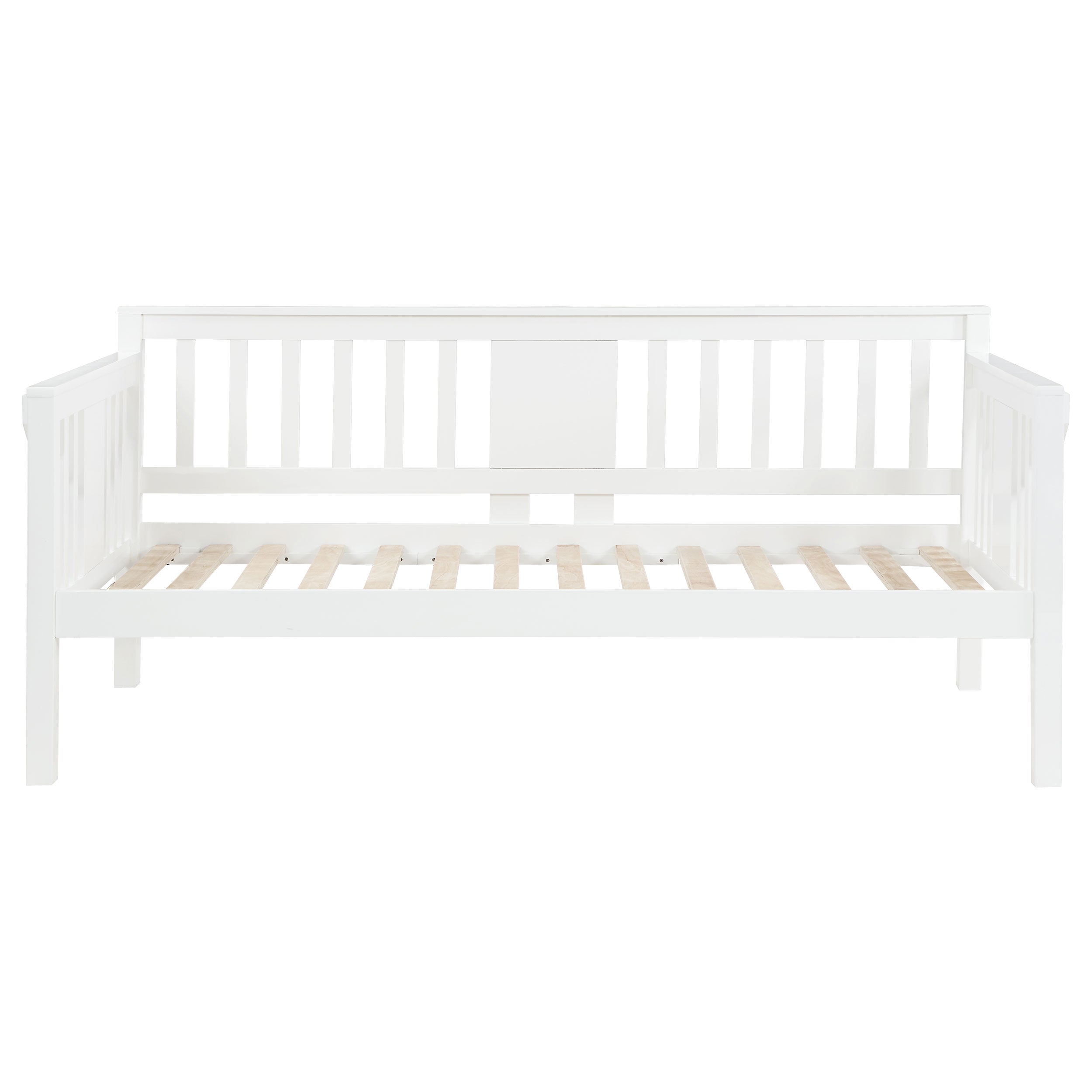 Bethany Wood Twin Daybed with Drop-down Tables White — view 9