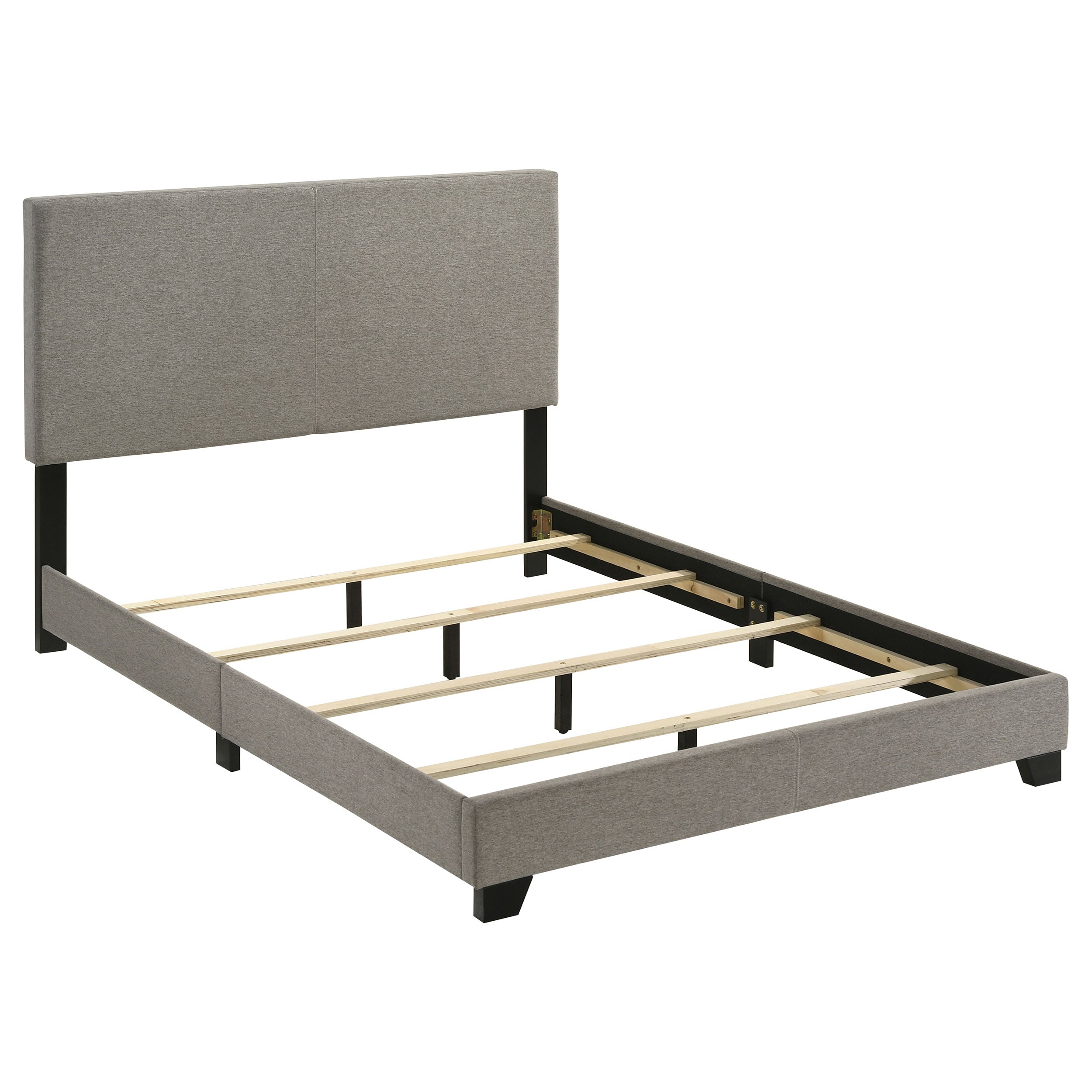 Dorian Fabric Upholstered Full Panel Bed Taupe — view 3