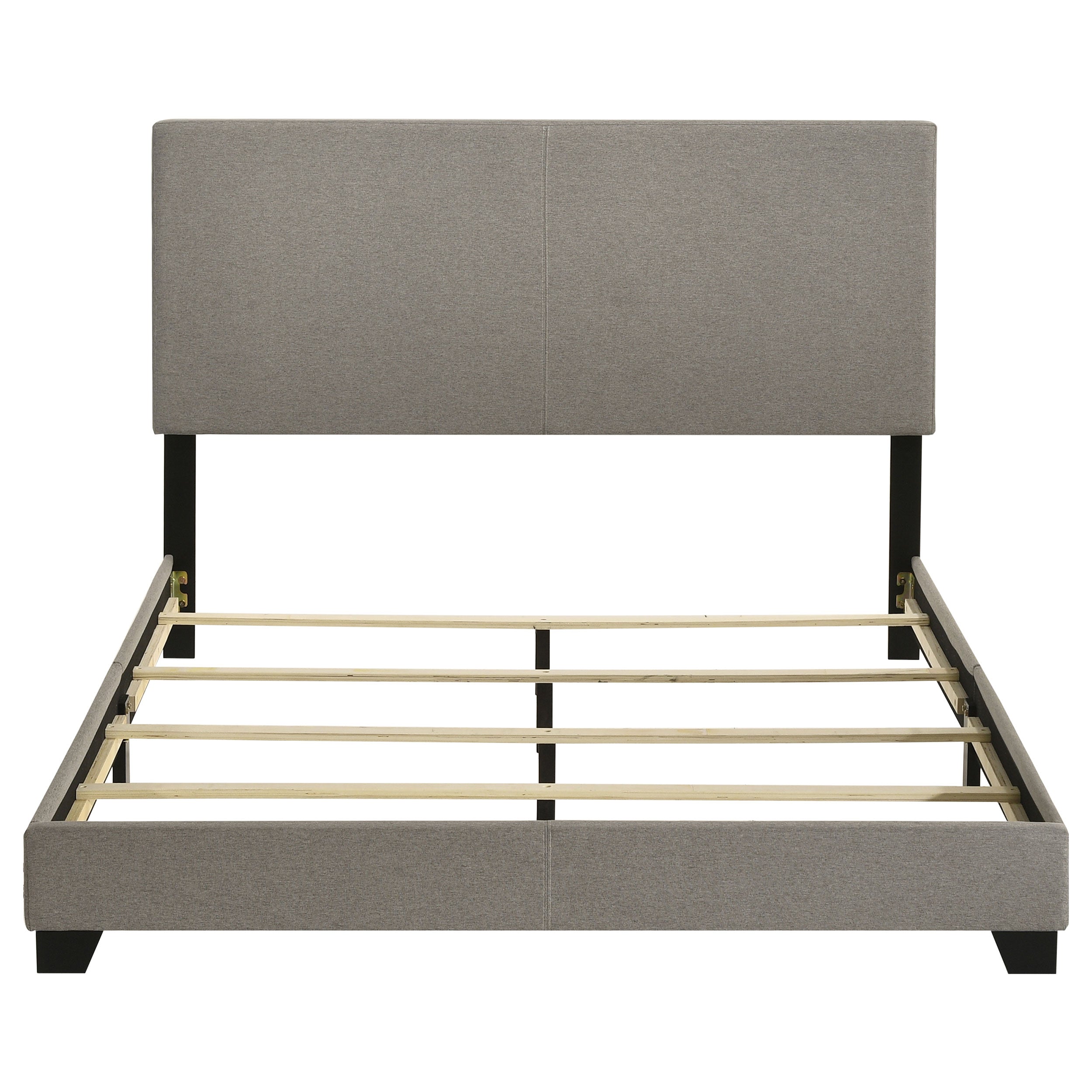 Dorian Fabric Upholstered Queen Panel Bed Taupe — view 4