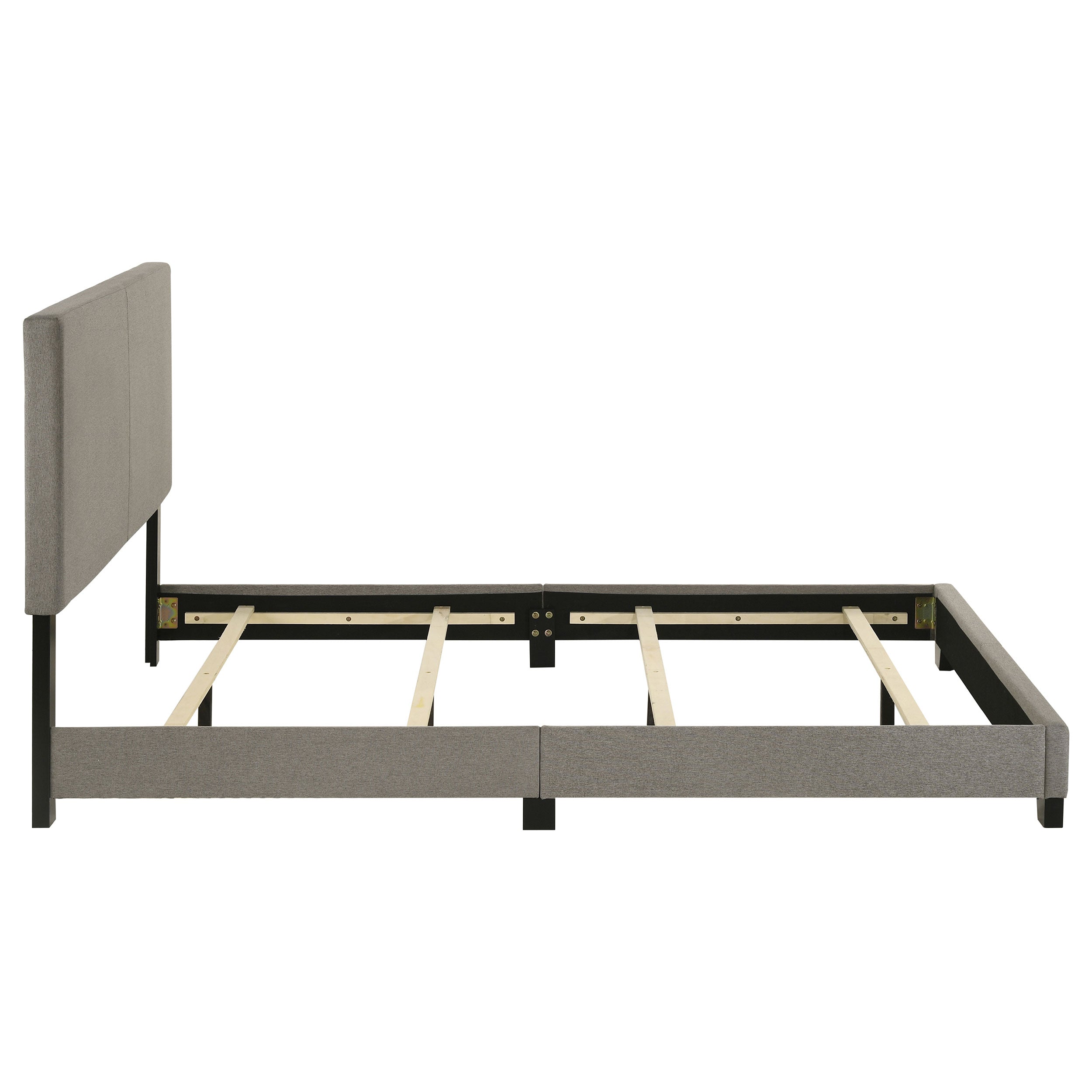 Dorian Fabric Upholstered Queen Panel Bed Taupe — view 6
