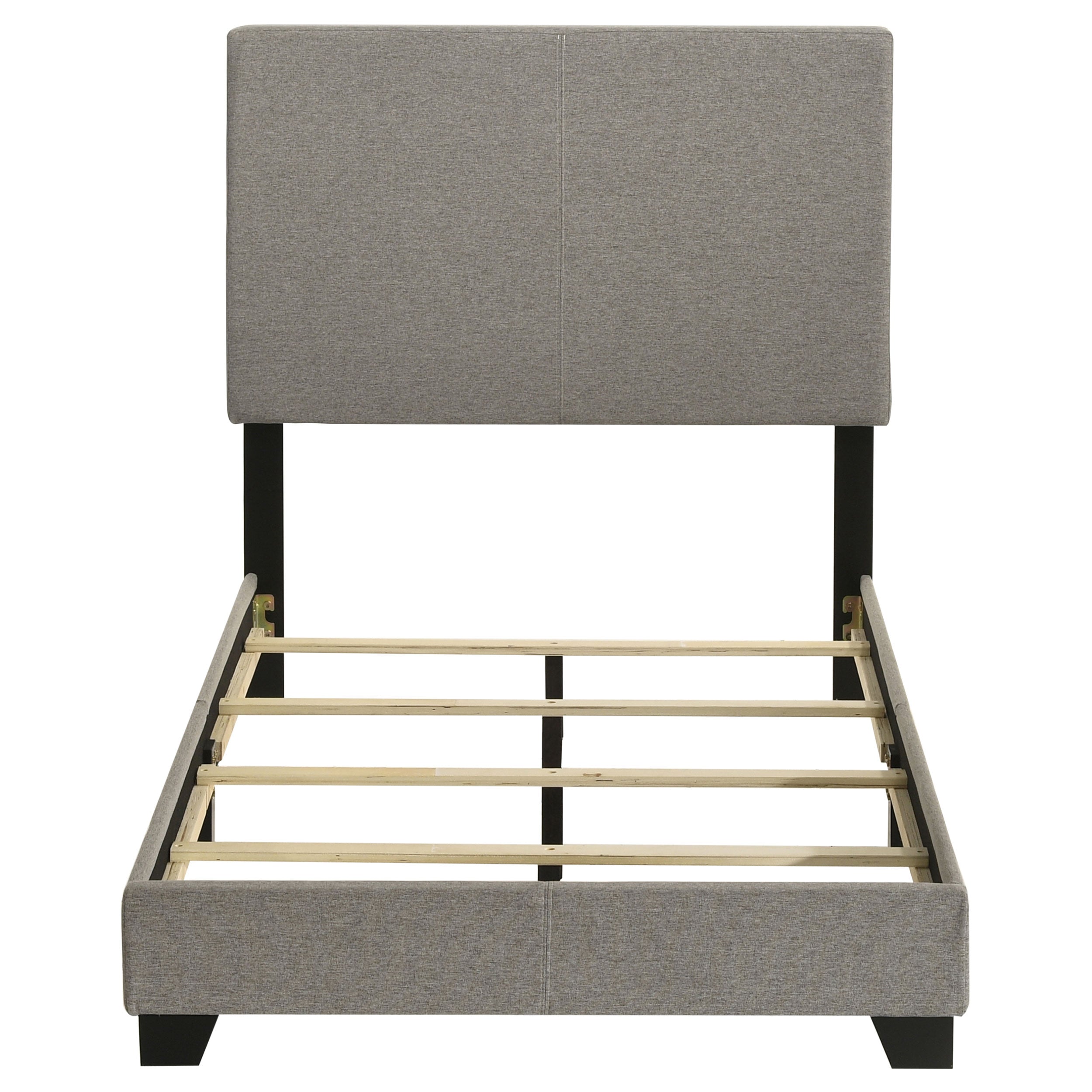 Dorian Fabric Upholstered Twin Panel Bed Taupe — view 4