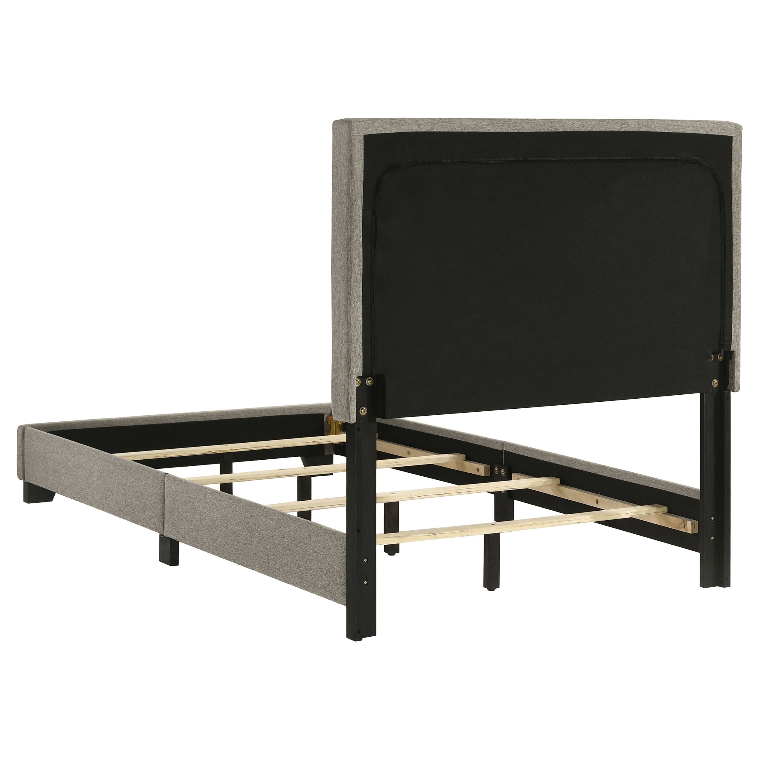 Dorian Fabric Upholstered Twin Panel Bed Taupe — view 5