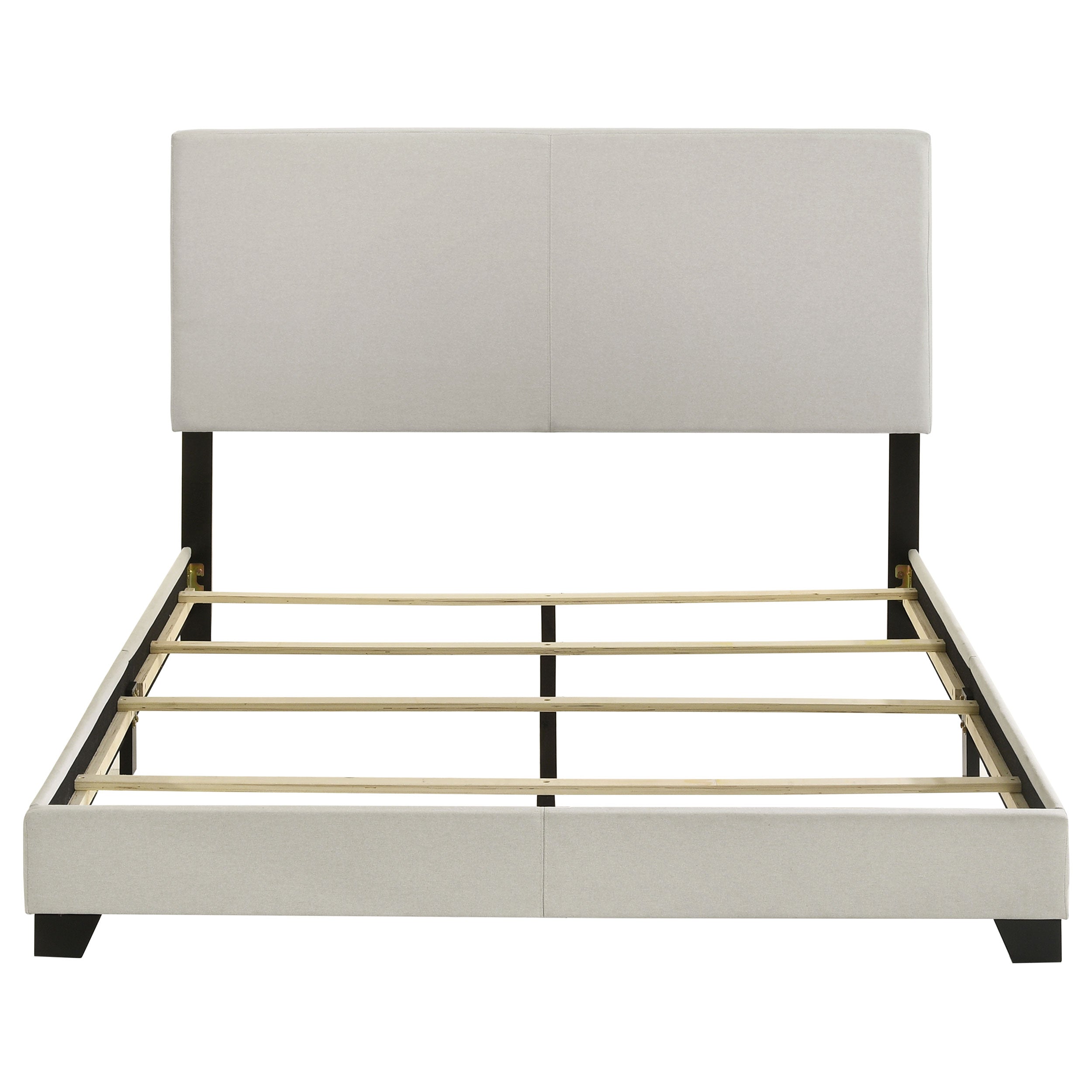 Dorian Fabric Upholstered Queen Panel Bed Cream — view 4