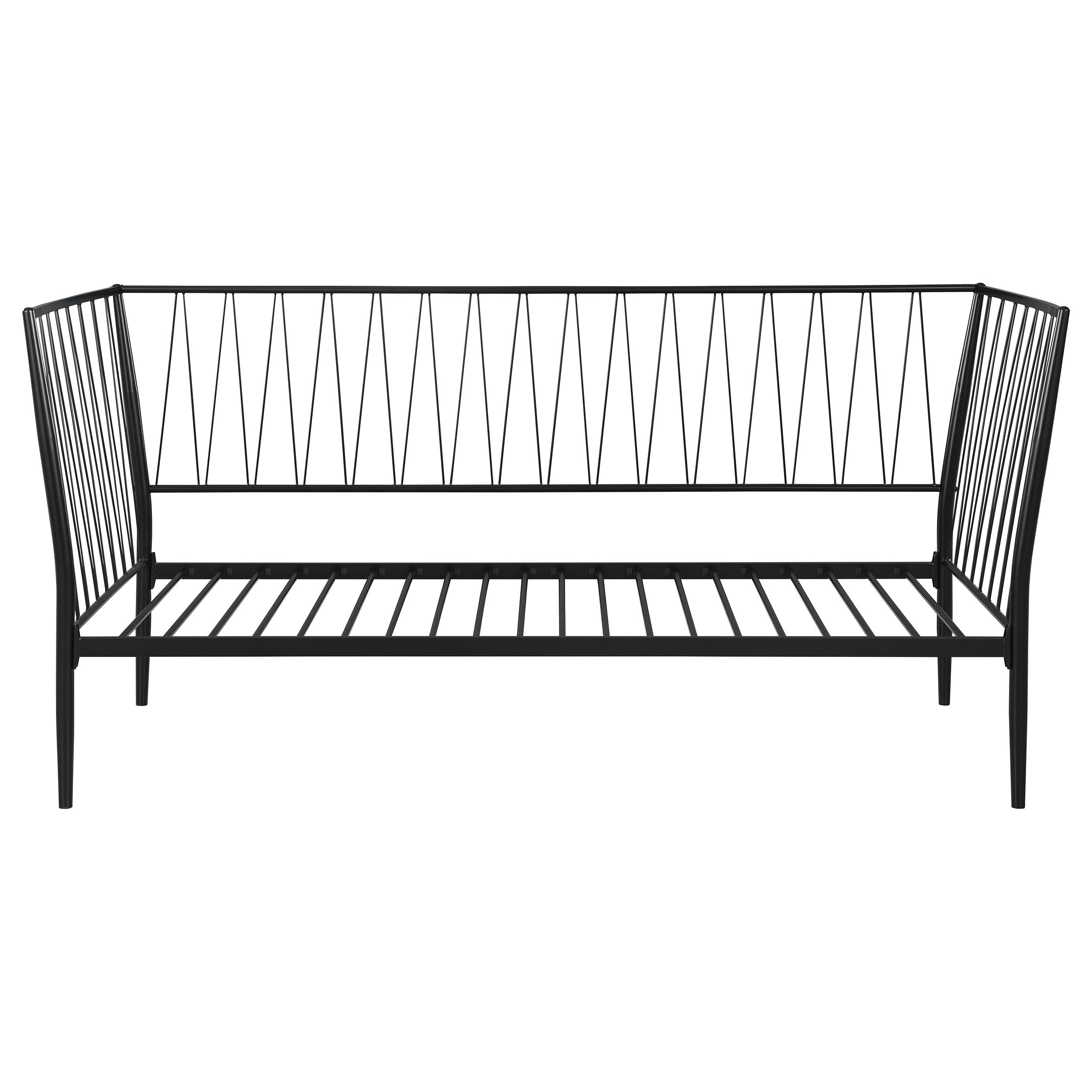 Richland Metal Twin Daybed Bed Frame Matte Black — view 3
