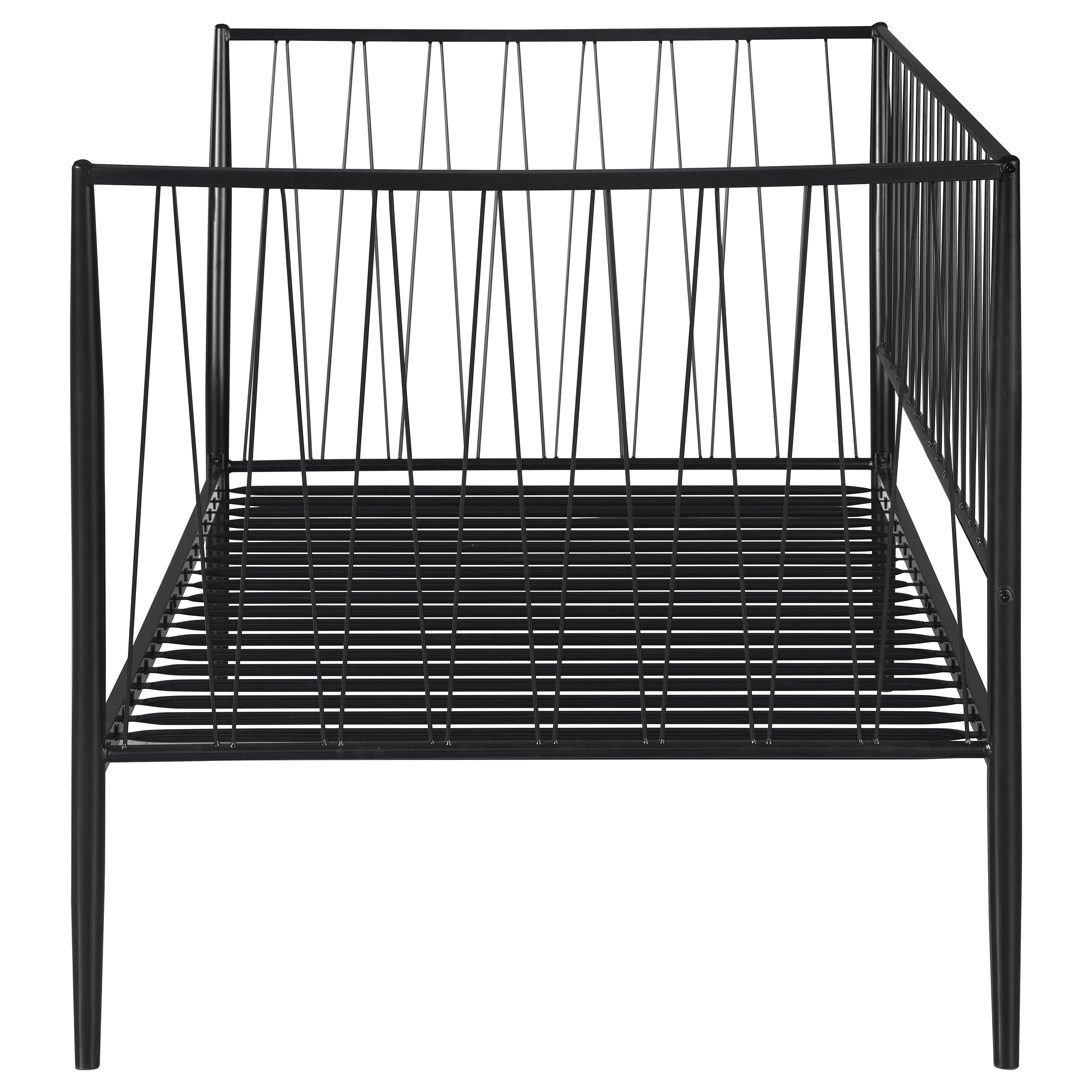 Richland Metal Twin Daybed Bed Frame Matte Black — view 5