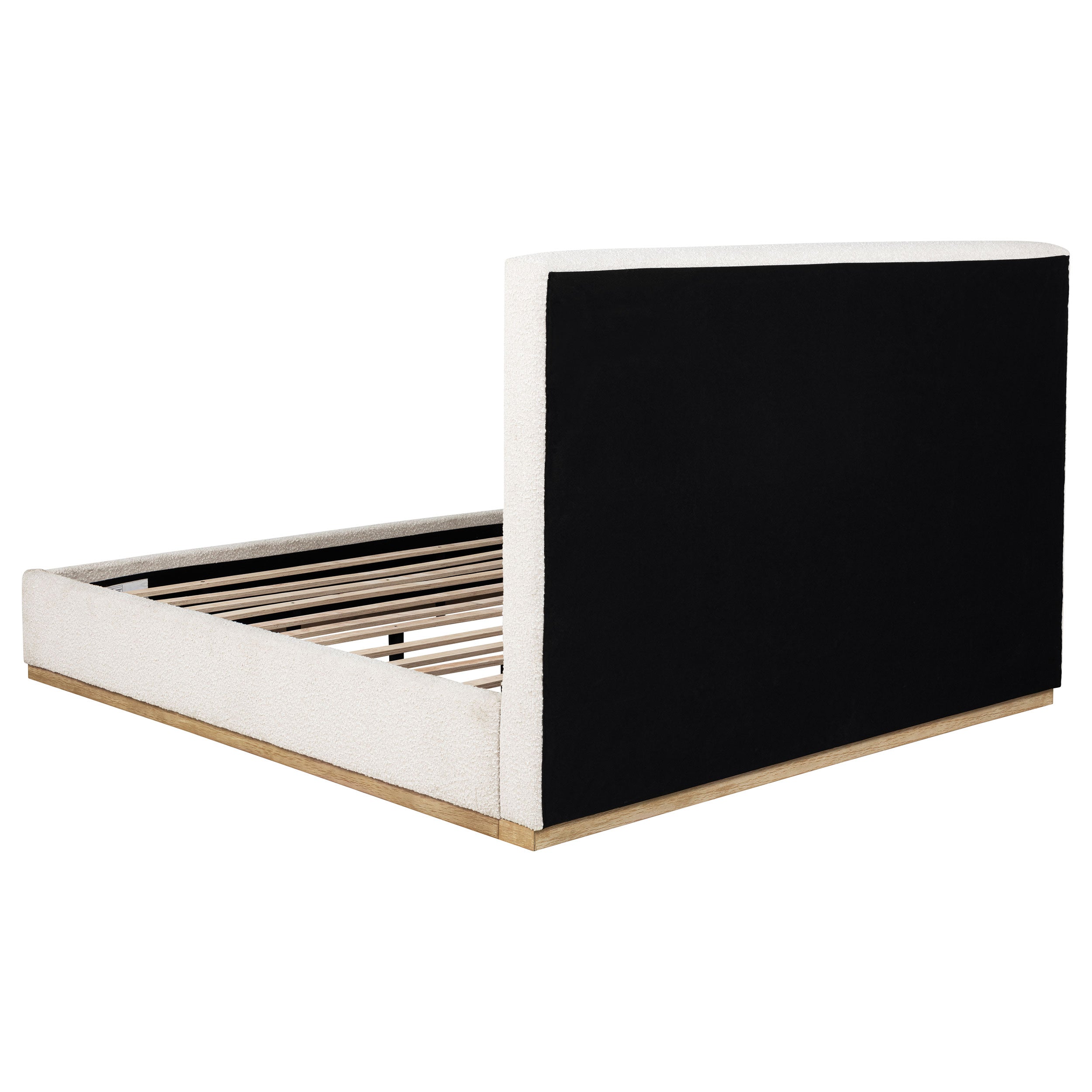 Knox Upholstered EASTERN KING Panel Bed Cream — view 5