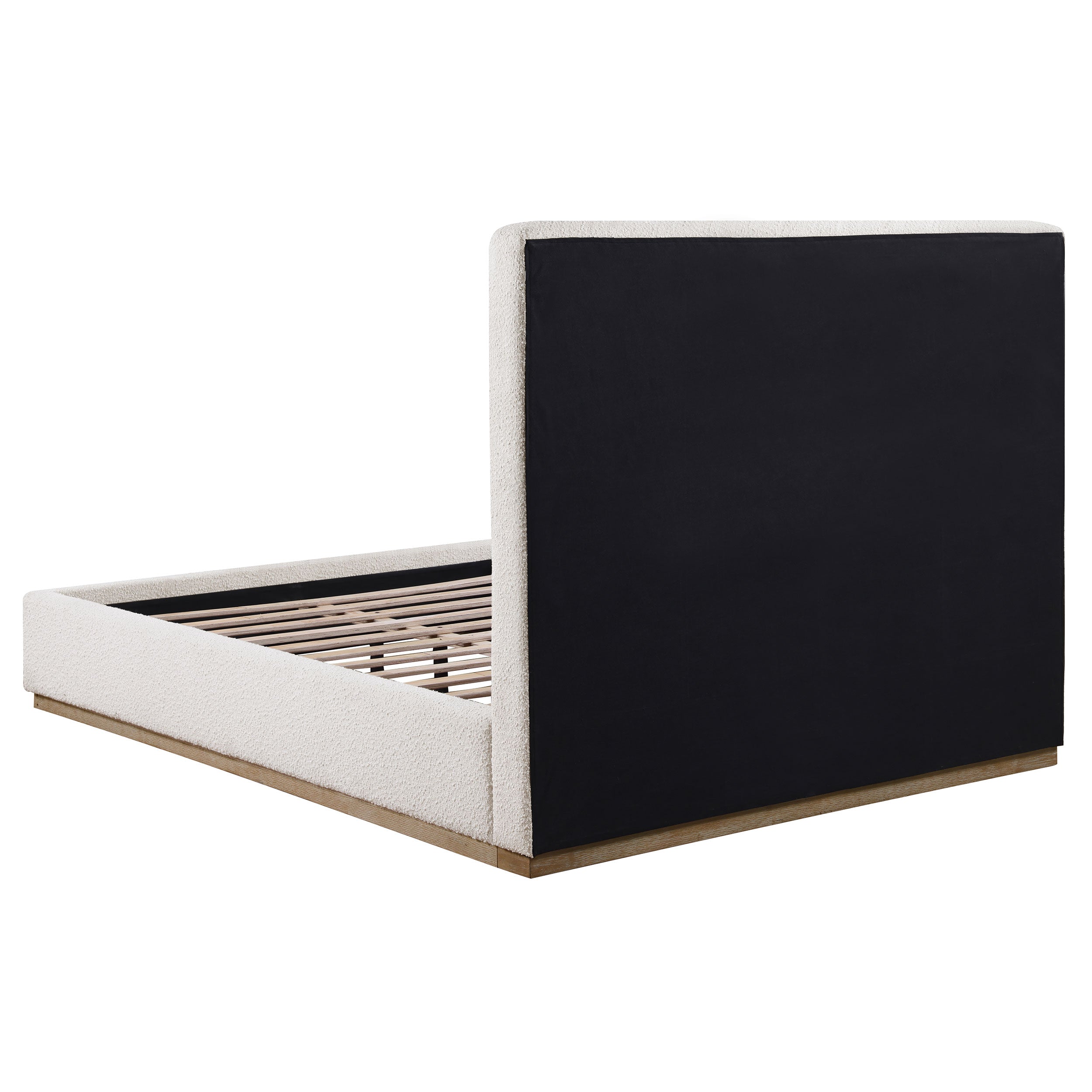 Knox Upholstered Queen Panel Bed Cream — view 4