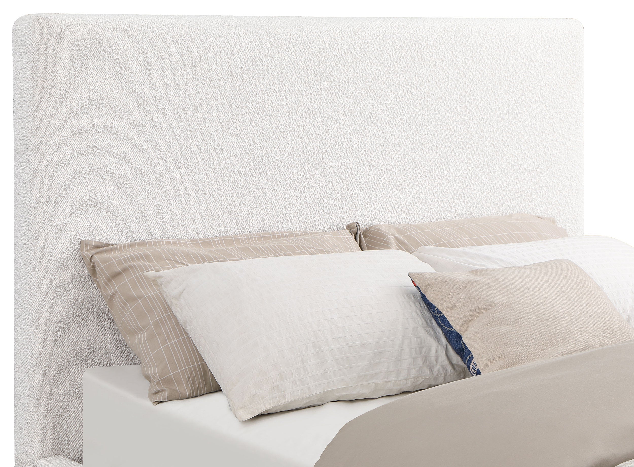 Knox Upholstered Queen Panel Bed Cream — view 5