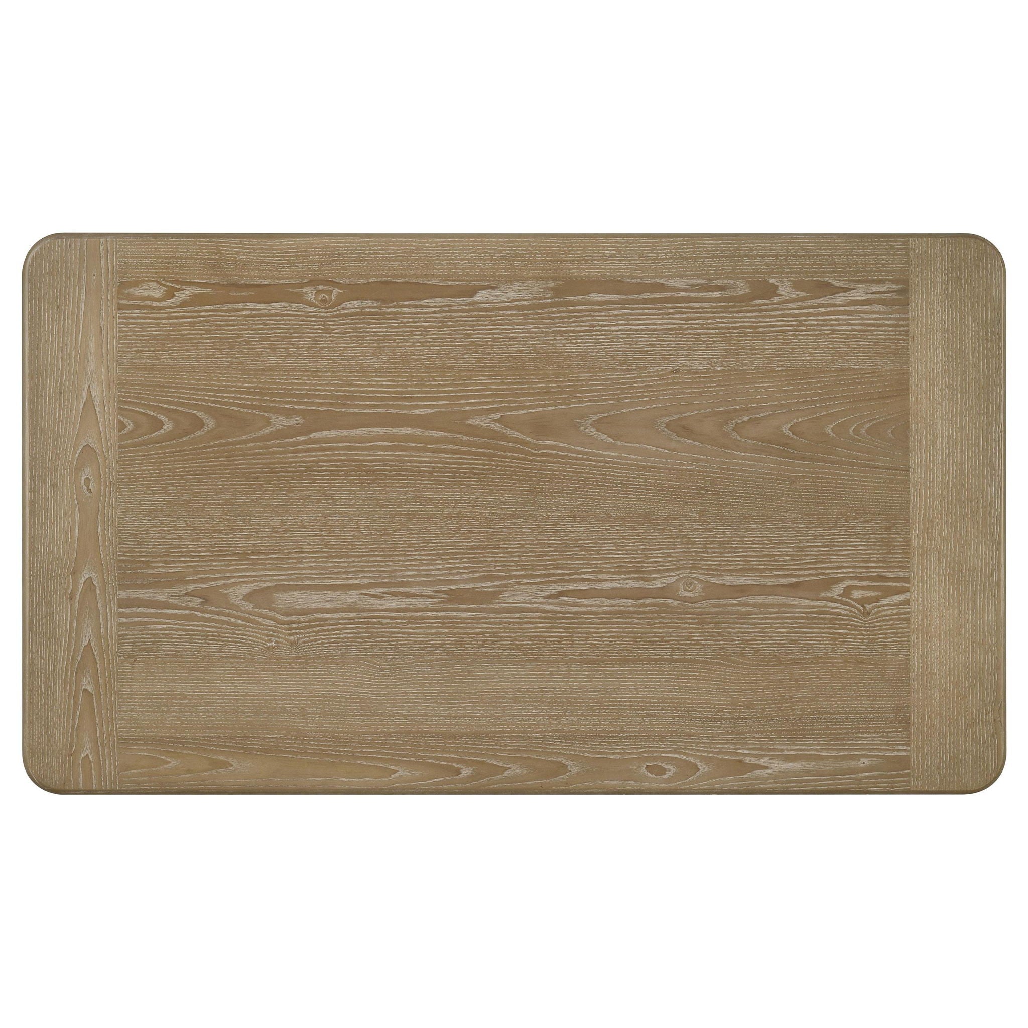 Adina Rectangular Wood Coffee Table Distressed Light Brown