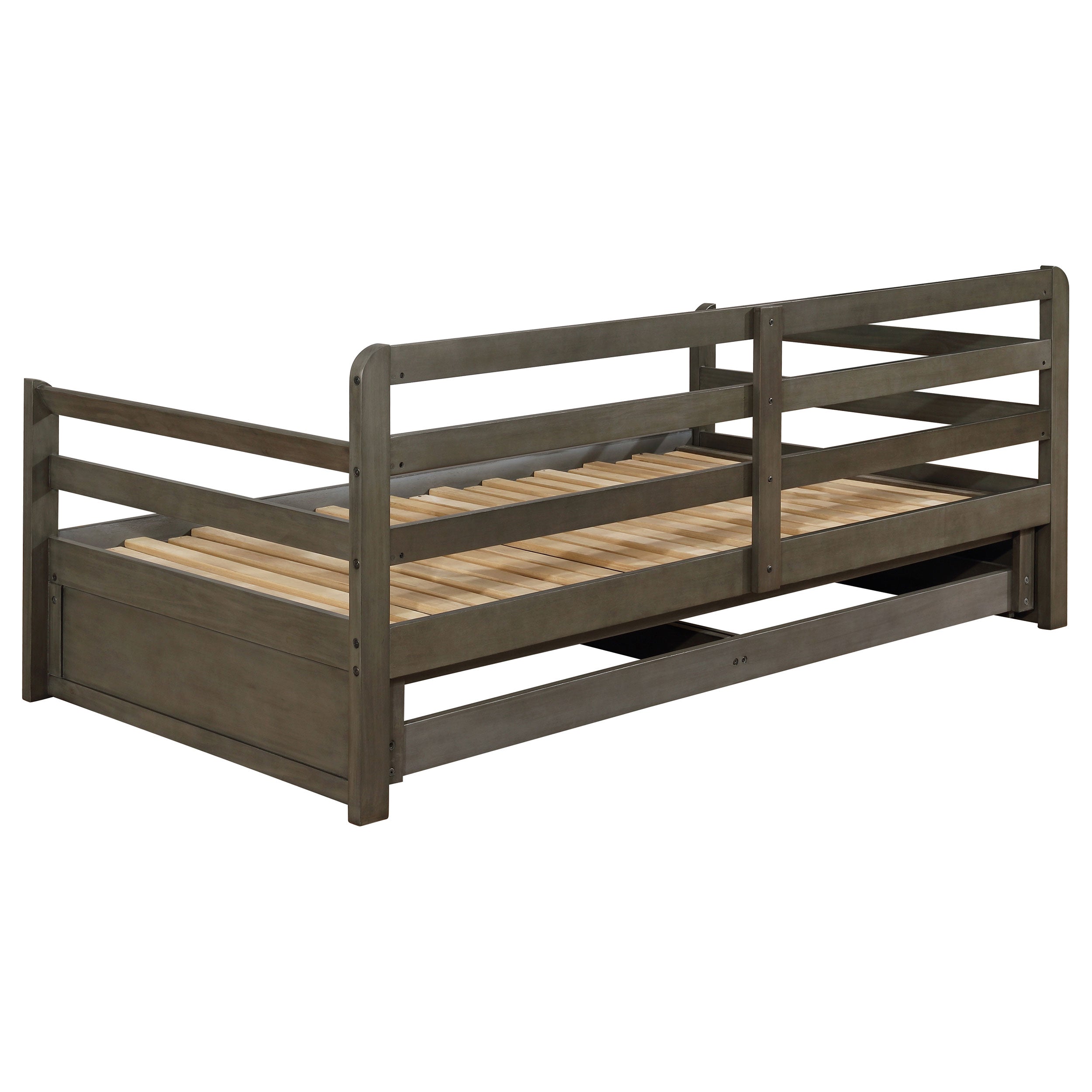 Sorrento 2-drawer Twin XL Daybed with Extension Trundle Grey — view 9