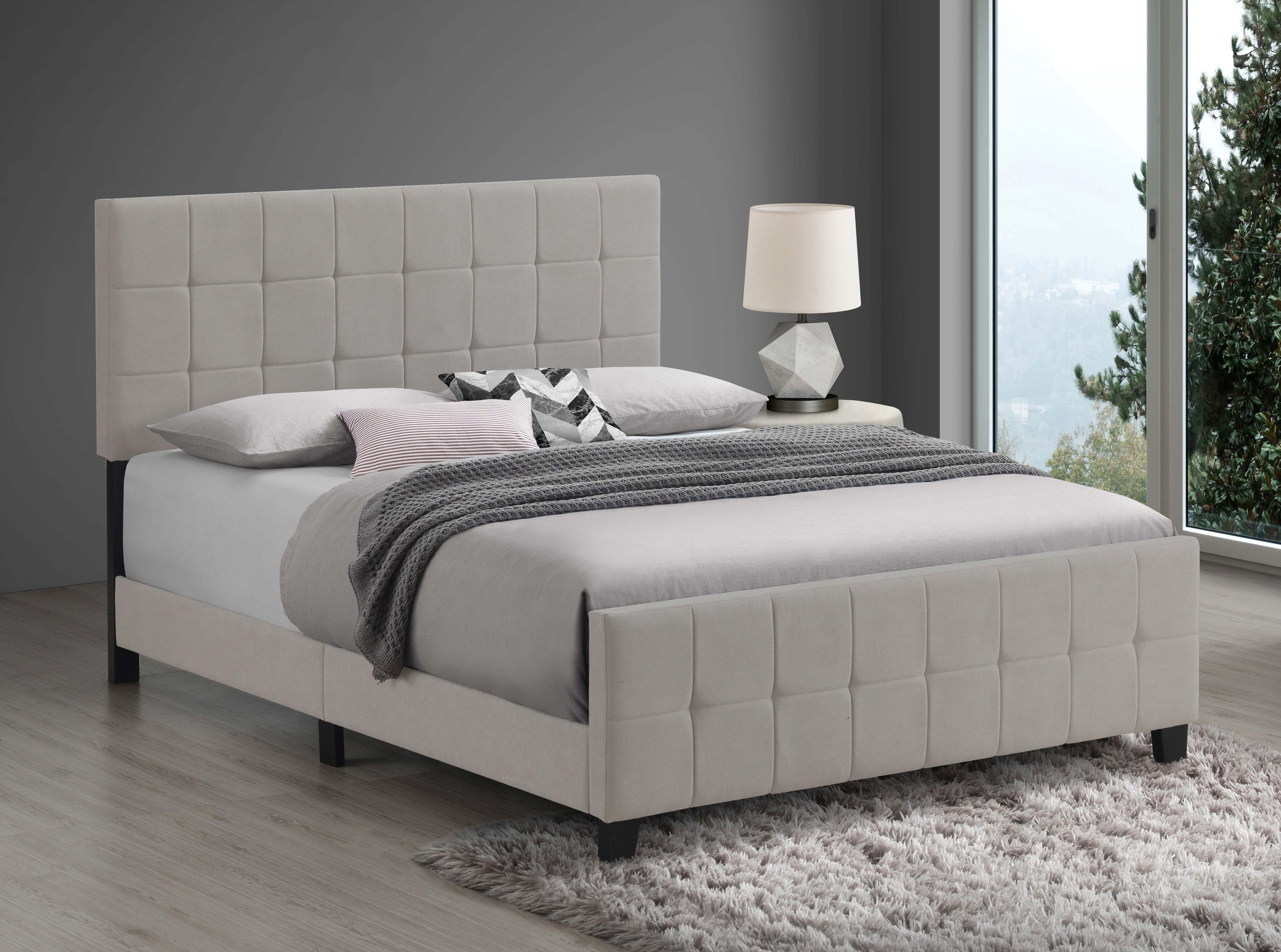 Fairfield Upholstered Eastern King Panel Bed Beige — view 2