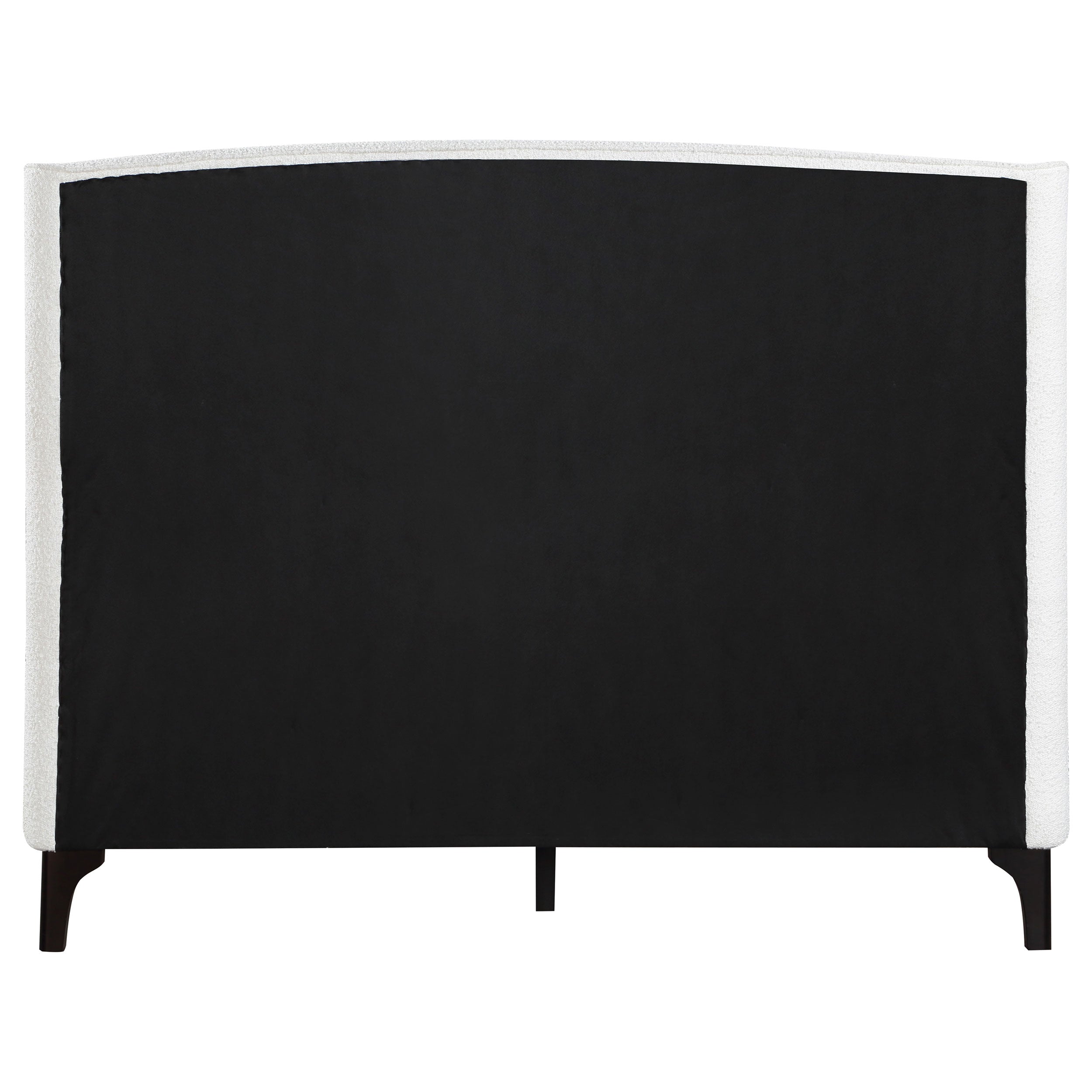Mosby Upholstered Eastern King Wingback Bed Snow — view 8