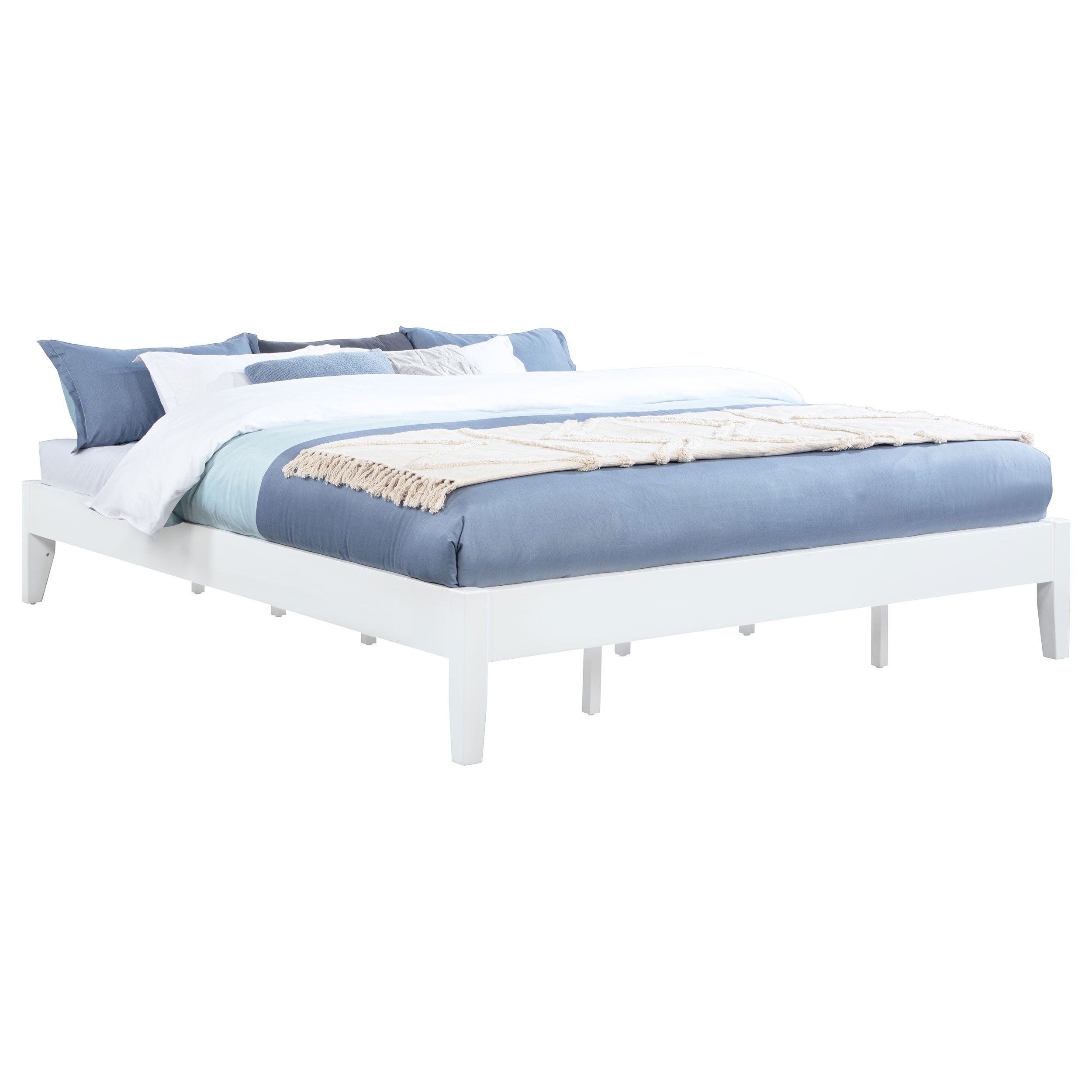 Hounslow California King Universal Platform Bed White — view 3