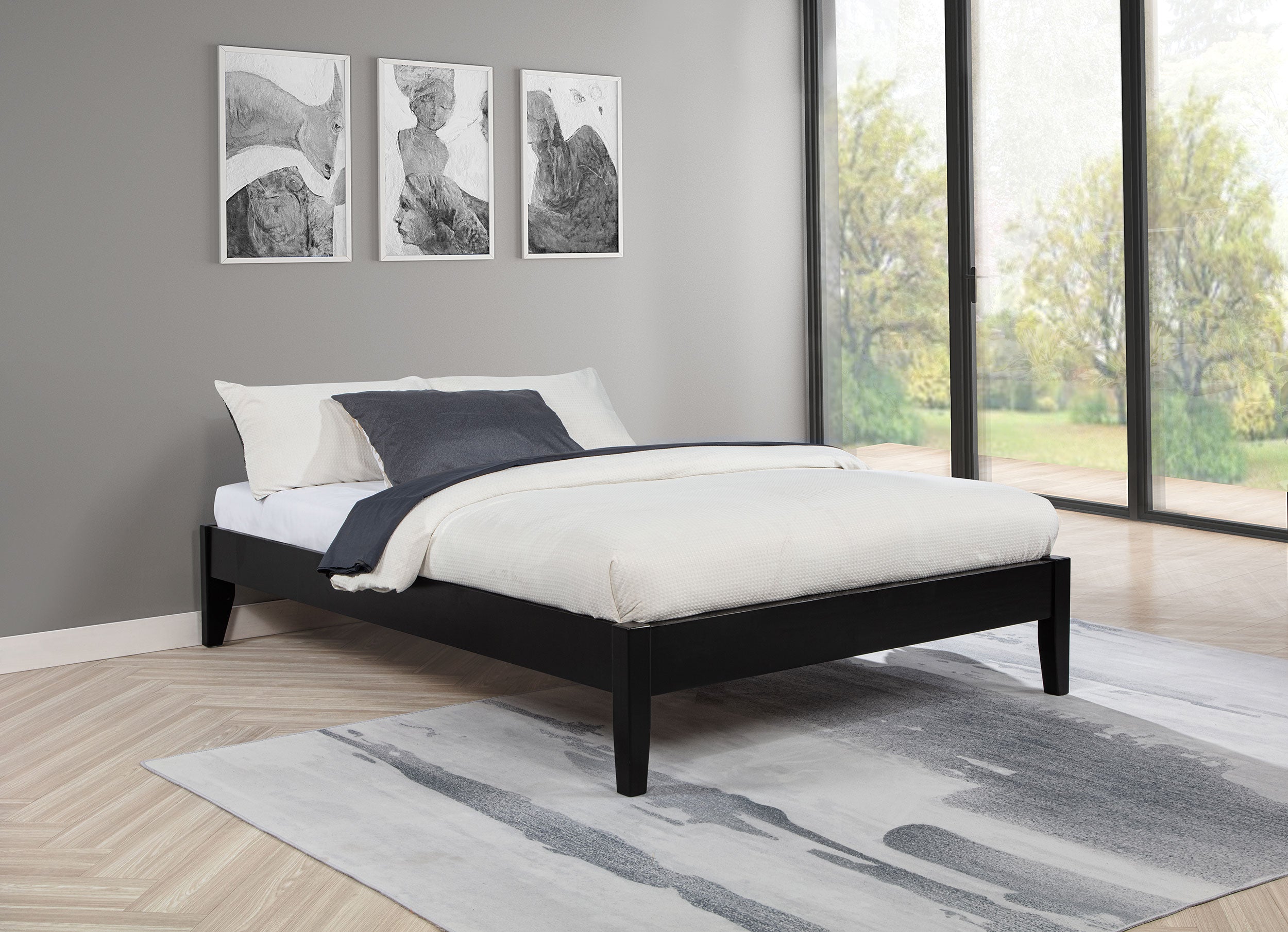 Hounslow Full Universal Platform Bed Black — view 2